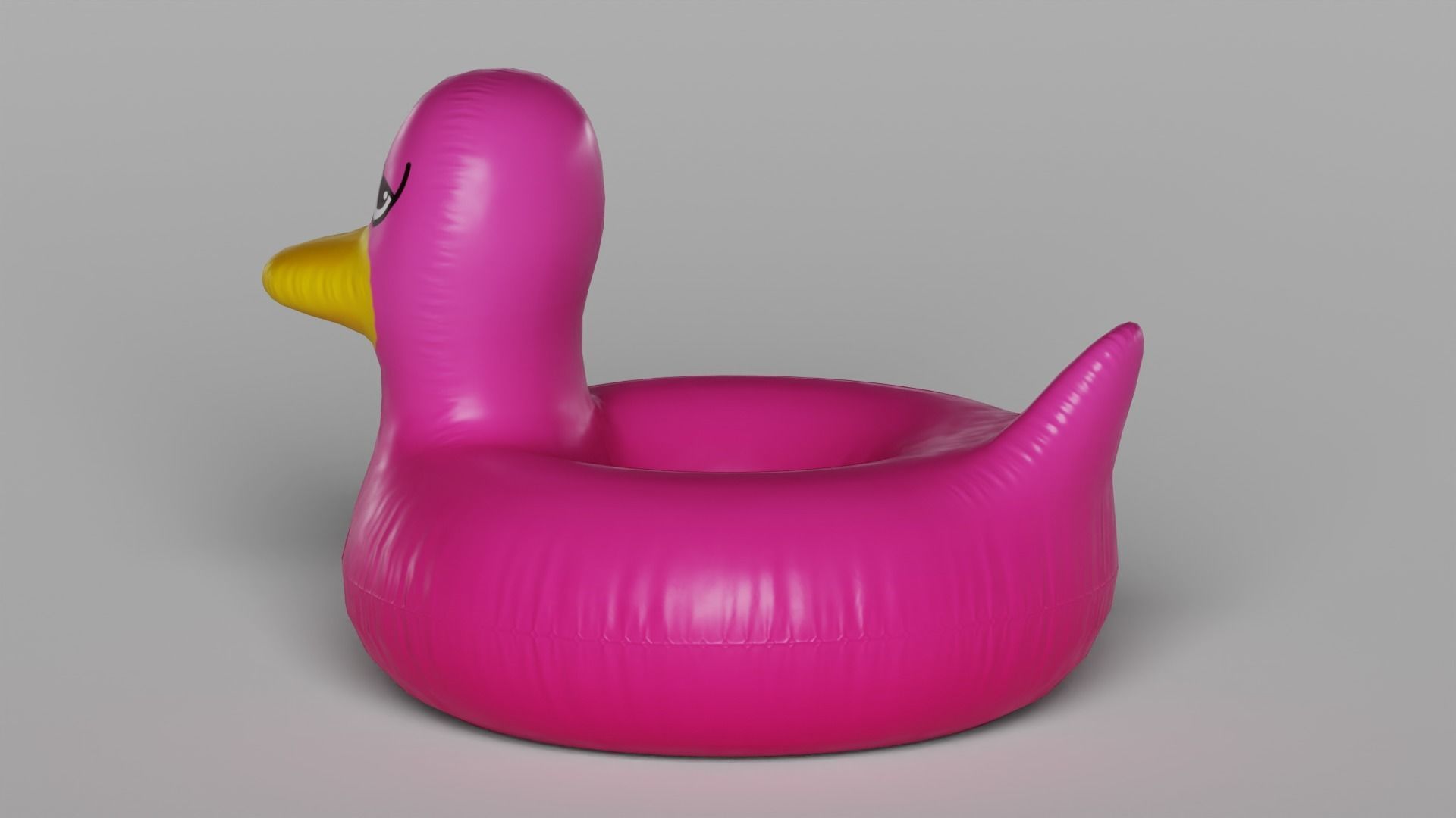 Giant Rubber Ducky Pool Float 3D model_31