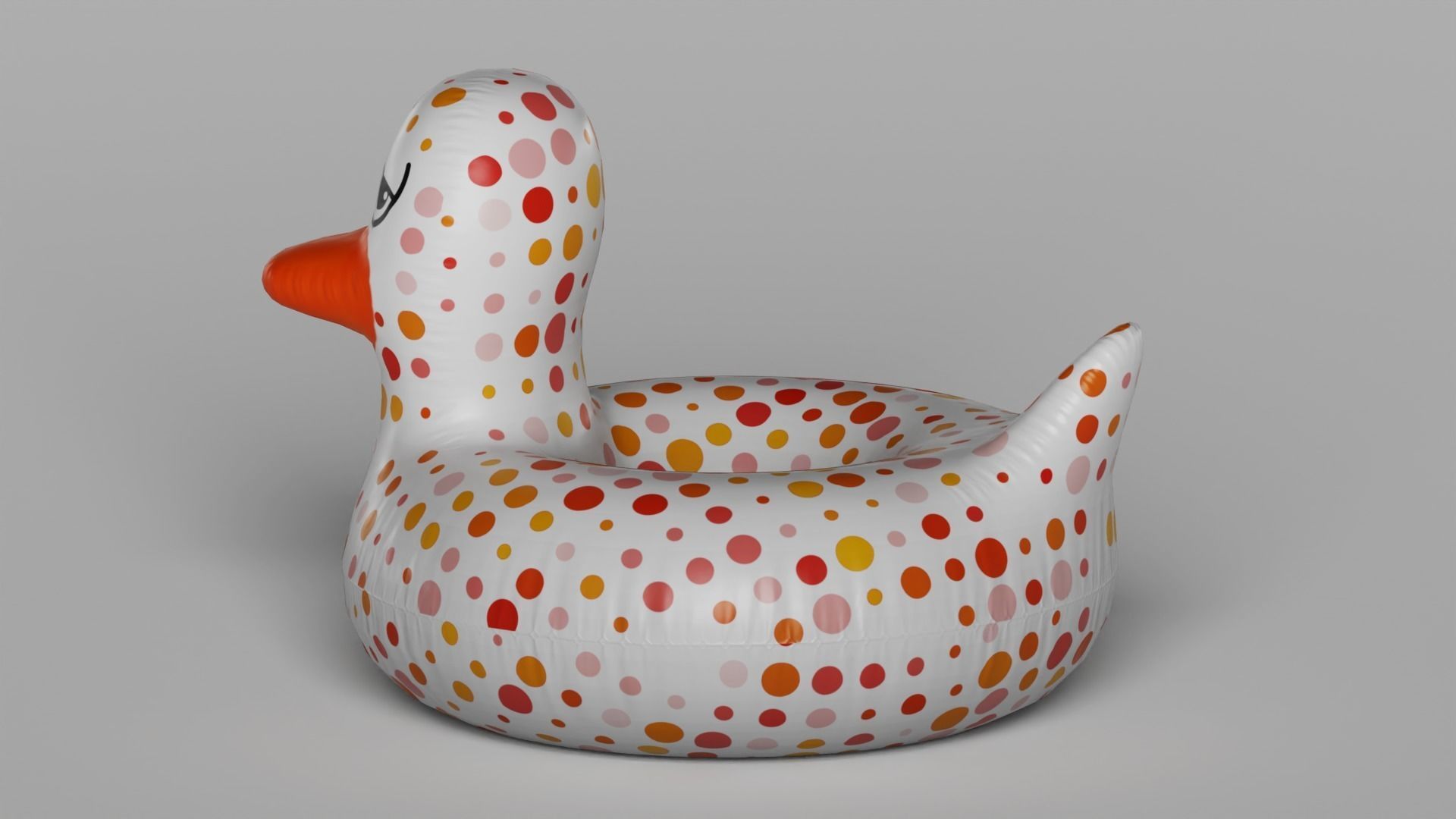 Giant Rubber Ducky Pool Float 3D model_20