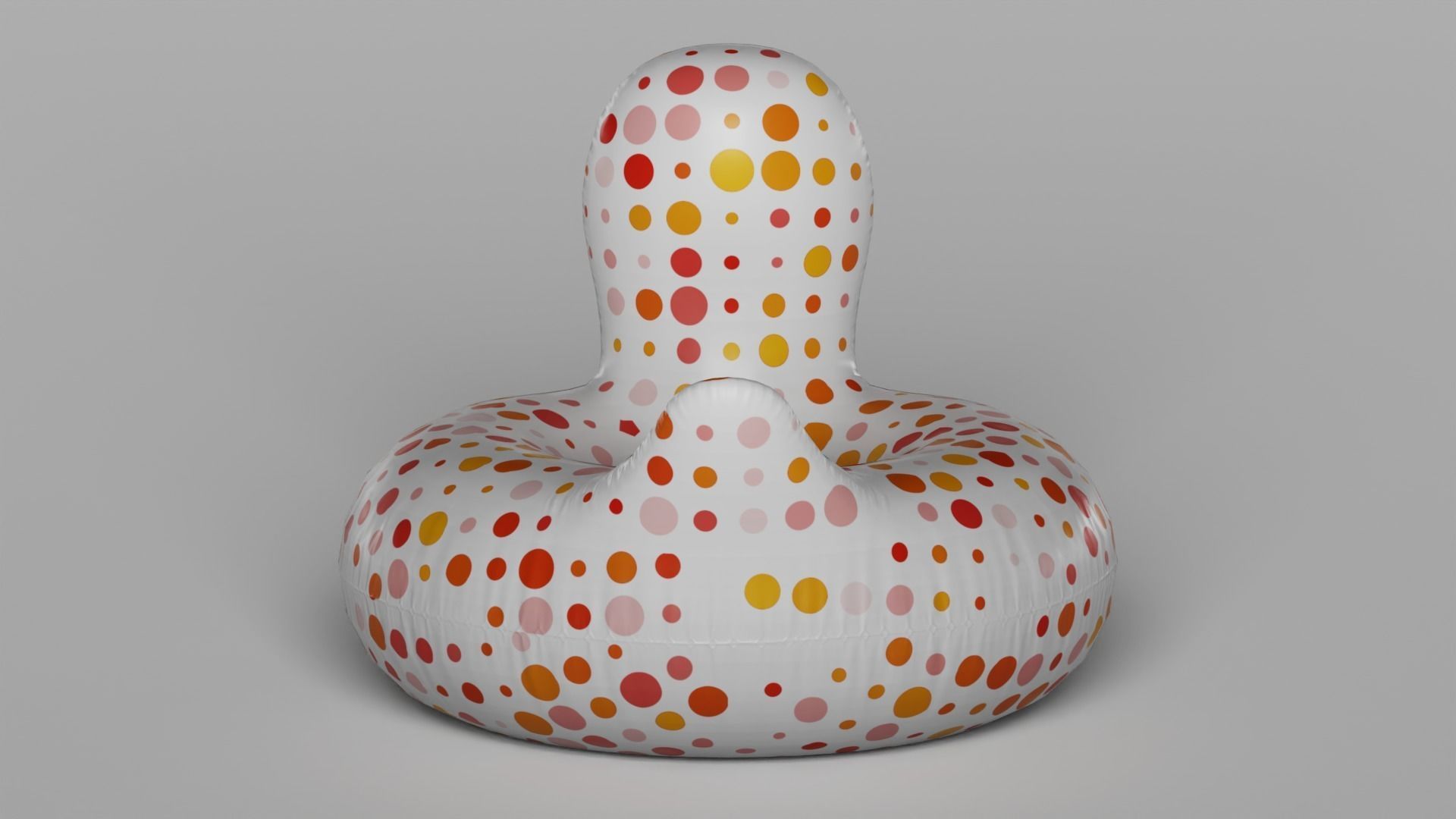 Giant Rubber Ducky Pool Float 3D model_18