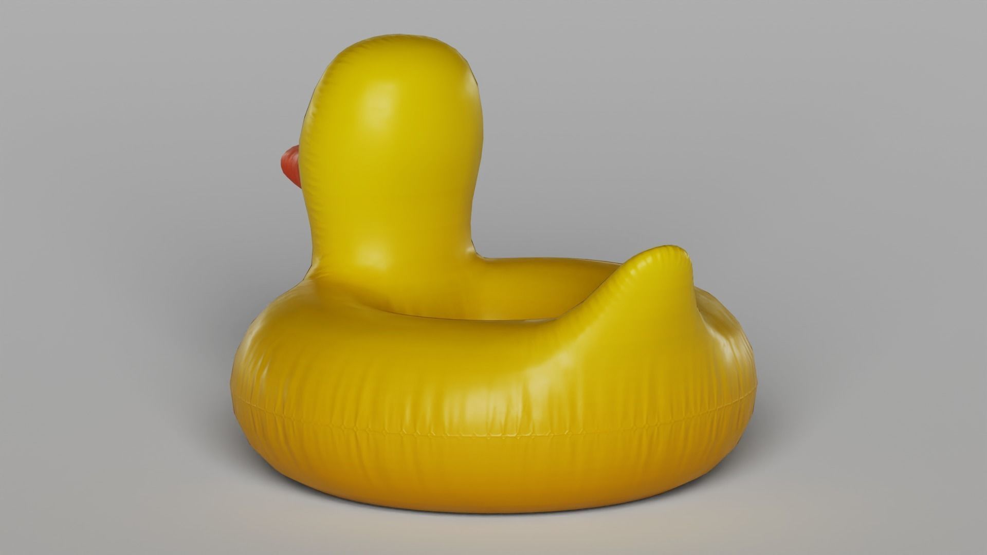 Giant Rubber Ducky Pool Float 3D model_8