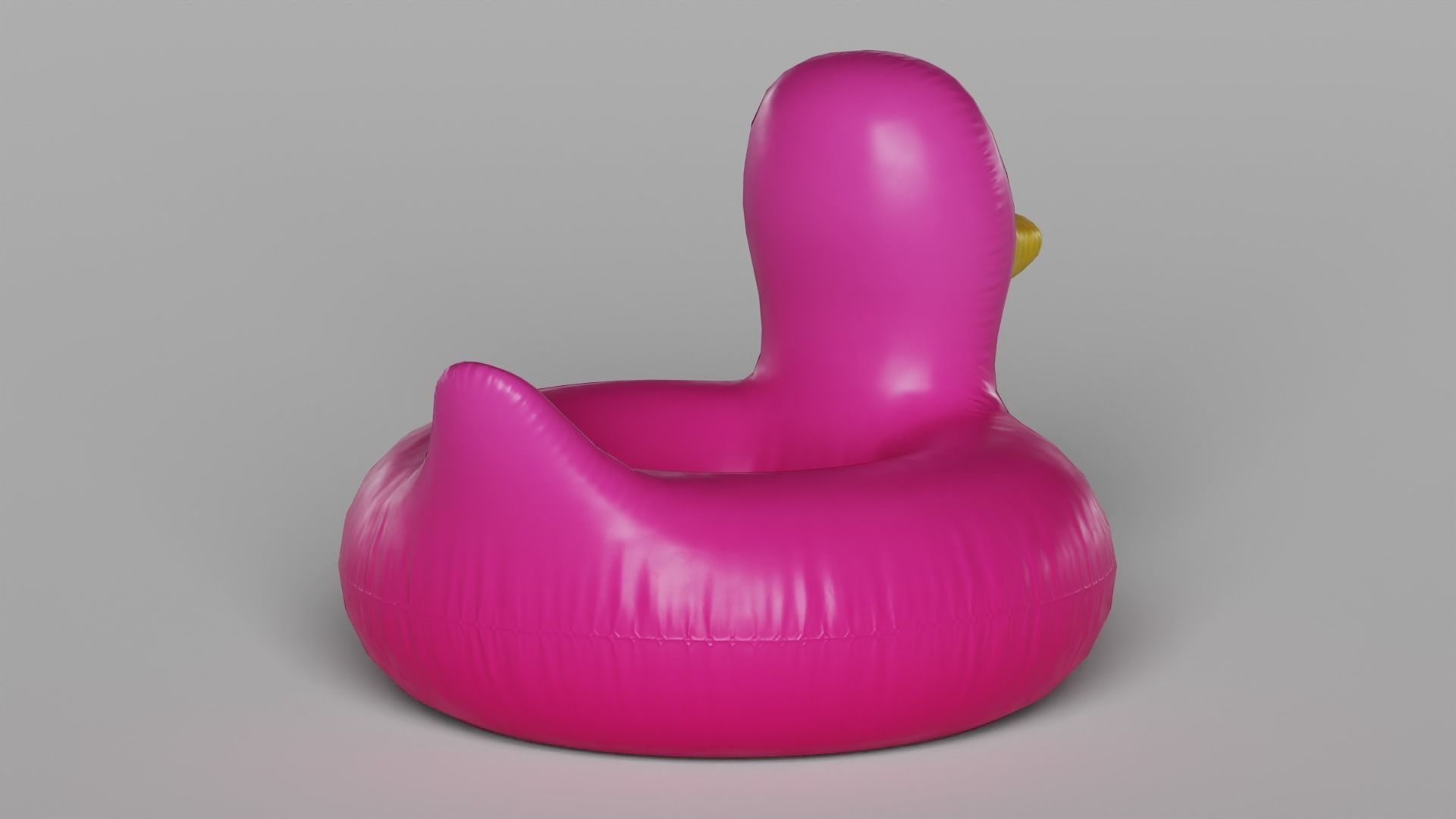 Giant Rubber Ducky Pool Float 3D model_28