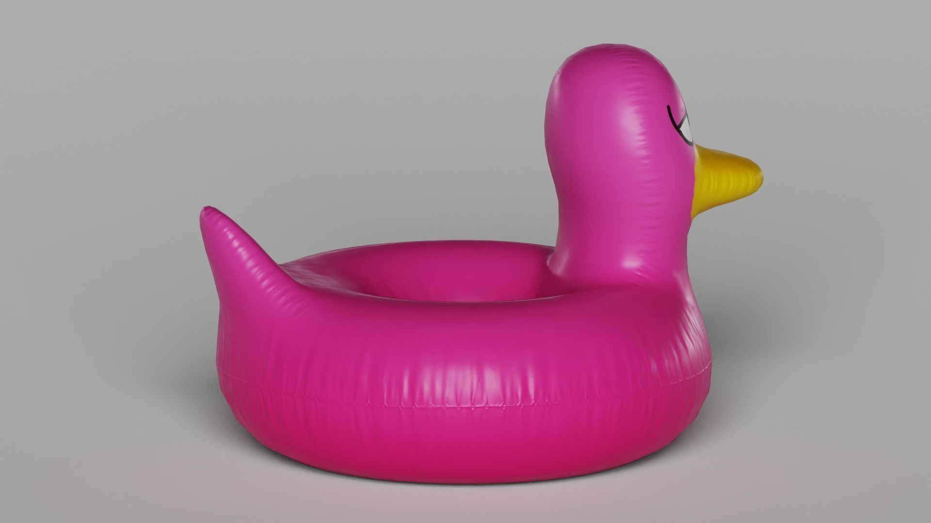 Giant Rubber Ducky Pool Float 3D model_27