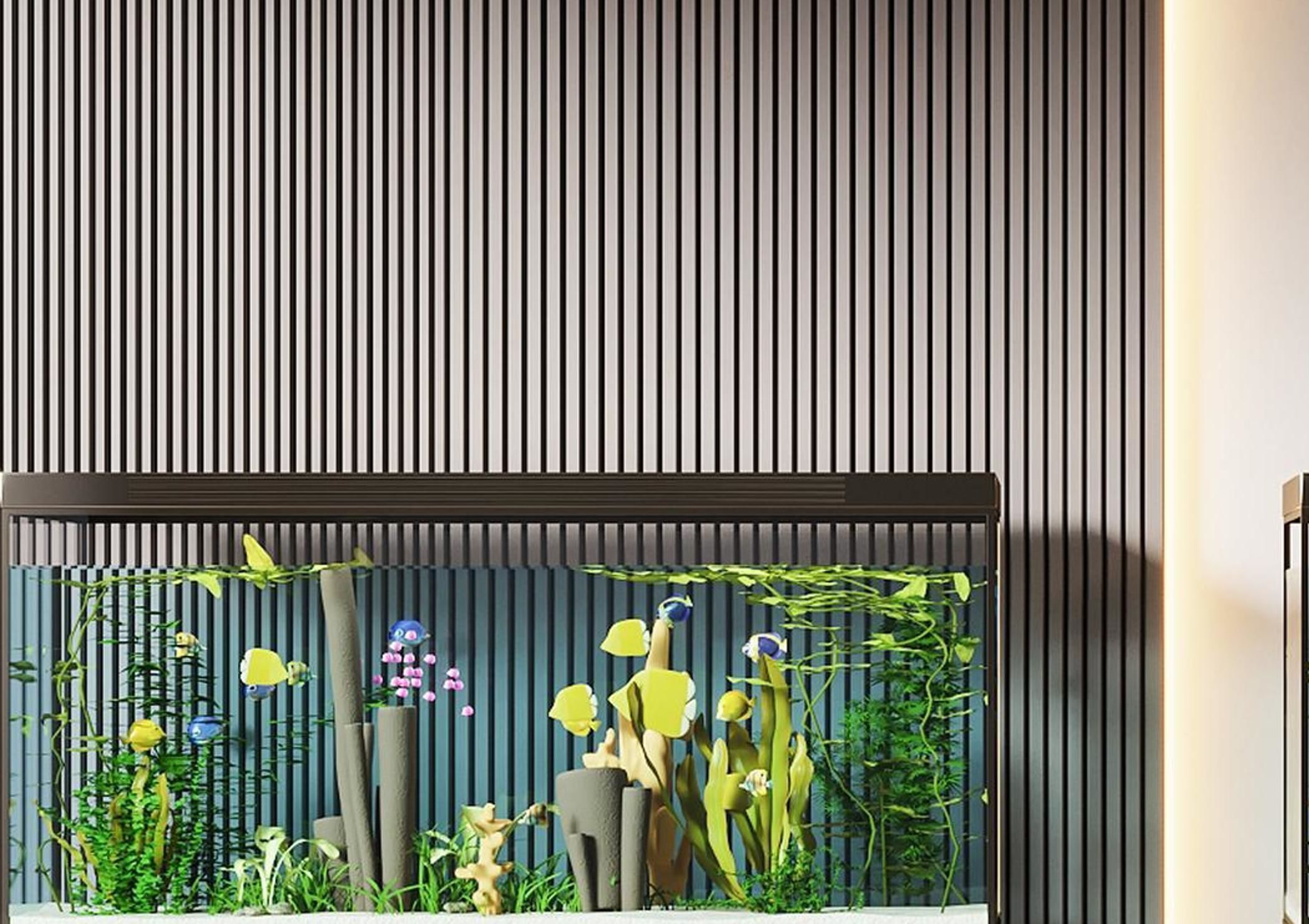 Modern tank fish 3D model_5