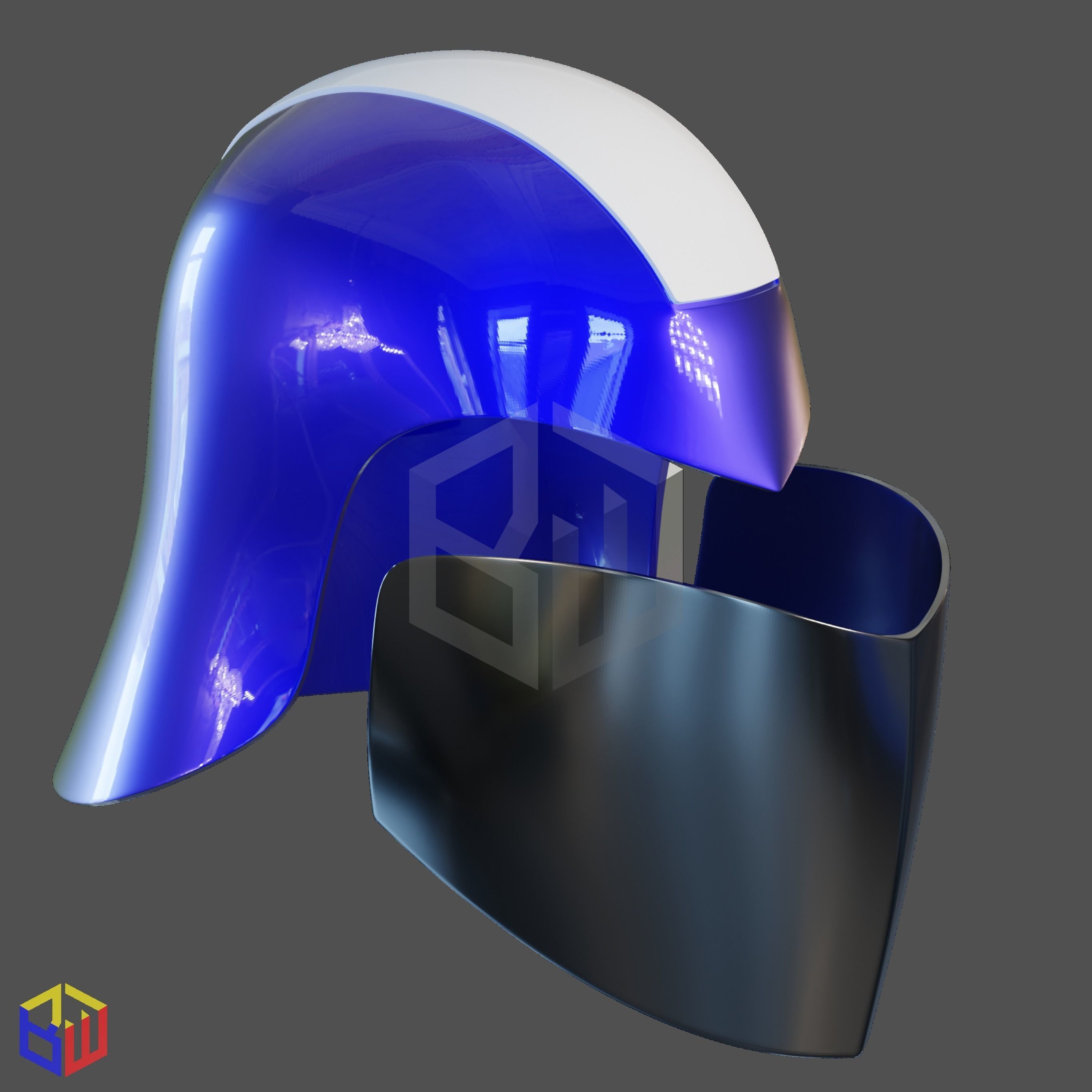 Cobra Commander OG Helmet 3D print model_3