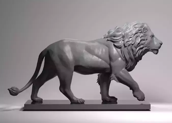 Lions Sculpture 3D print model