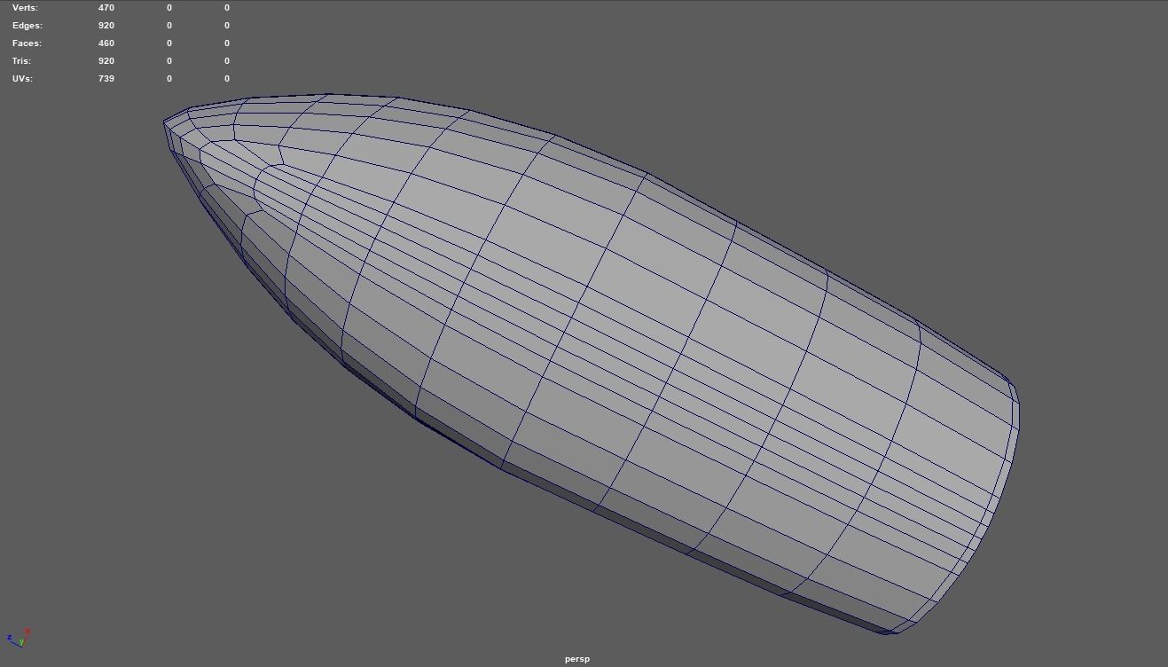 Low Poly Boat 06 Low-poly 3D model_10