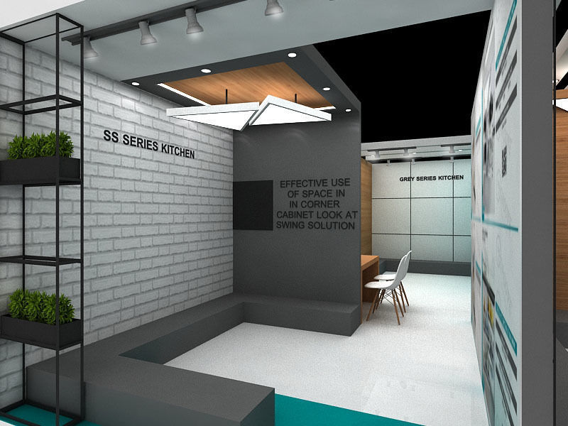 9mtr x 7mtr two side open exhibition stand 3D print model_7