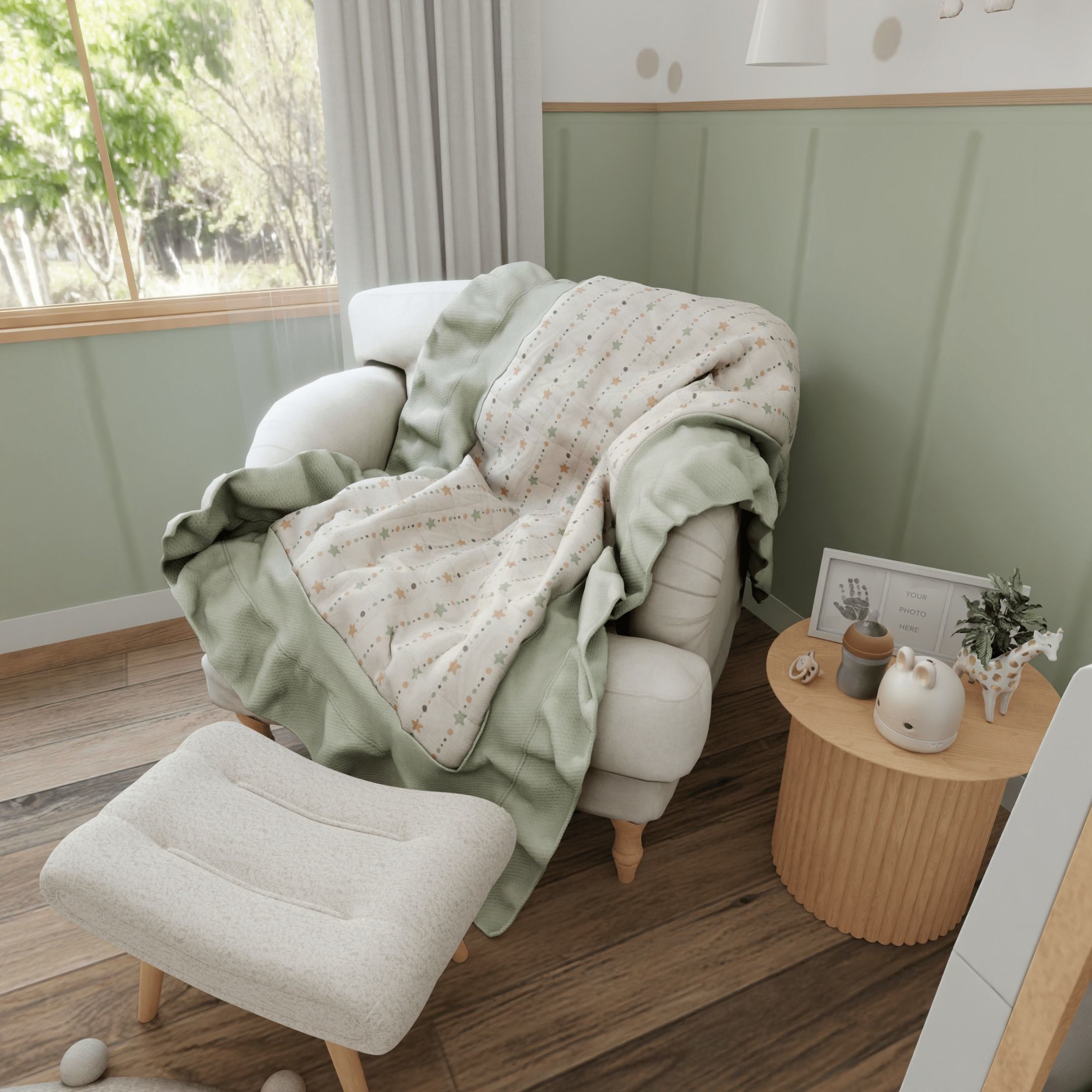 Baby Room 4 Blender Scene 3D model_7