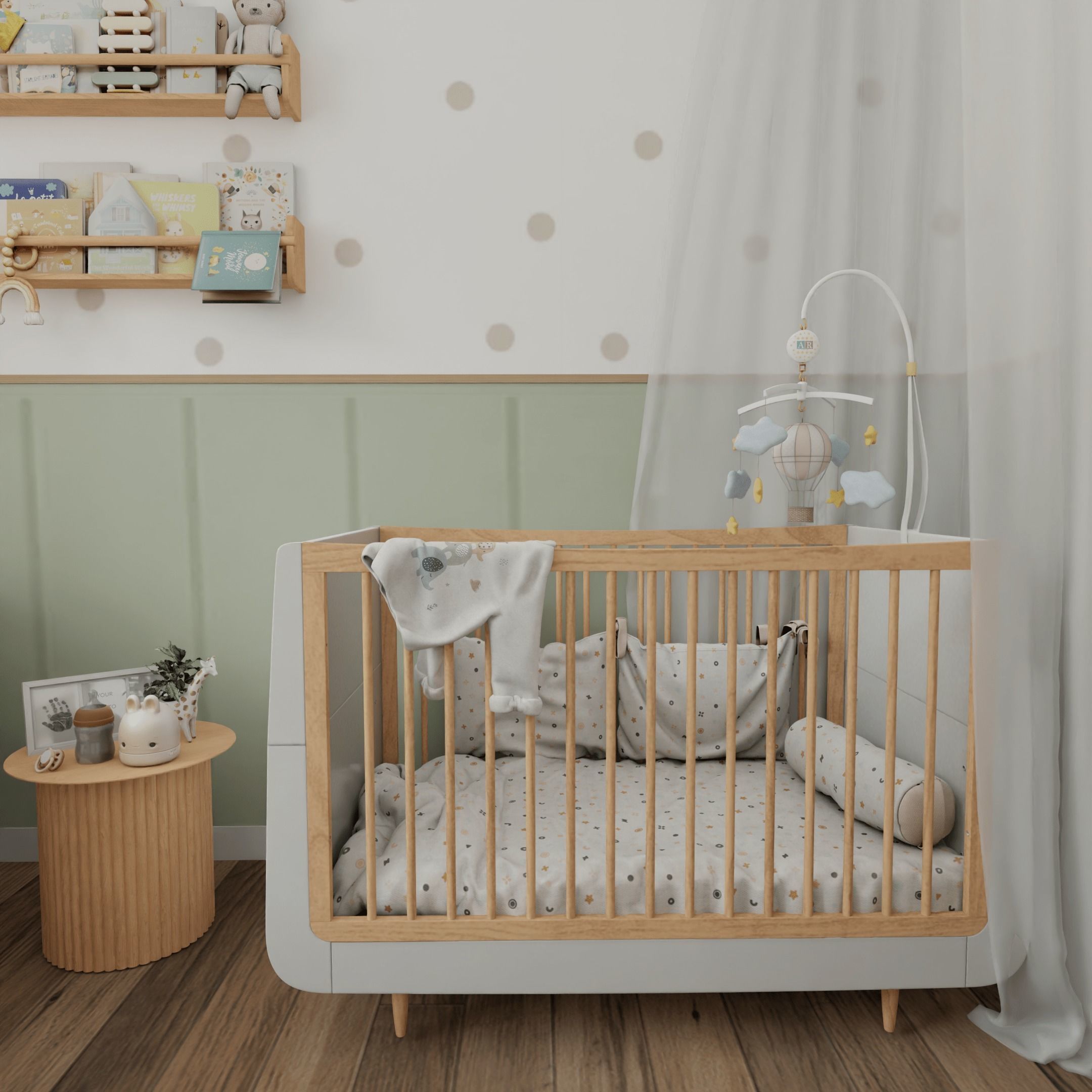 Baby Room 4 Blender Scene 3D model_3