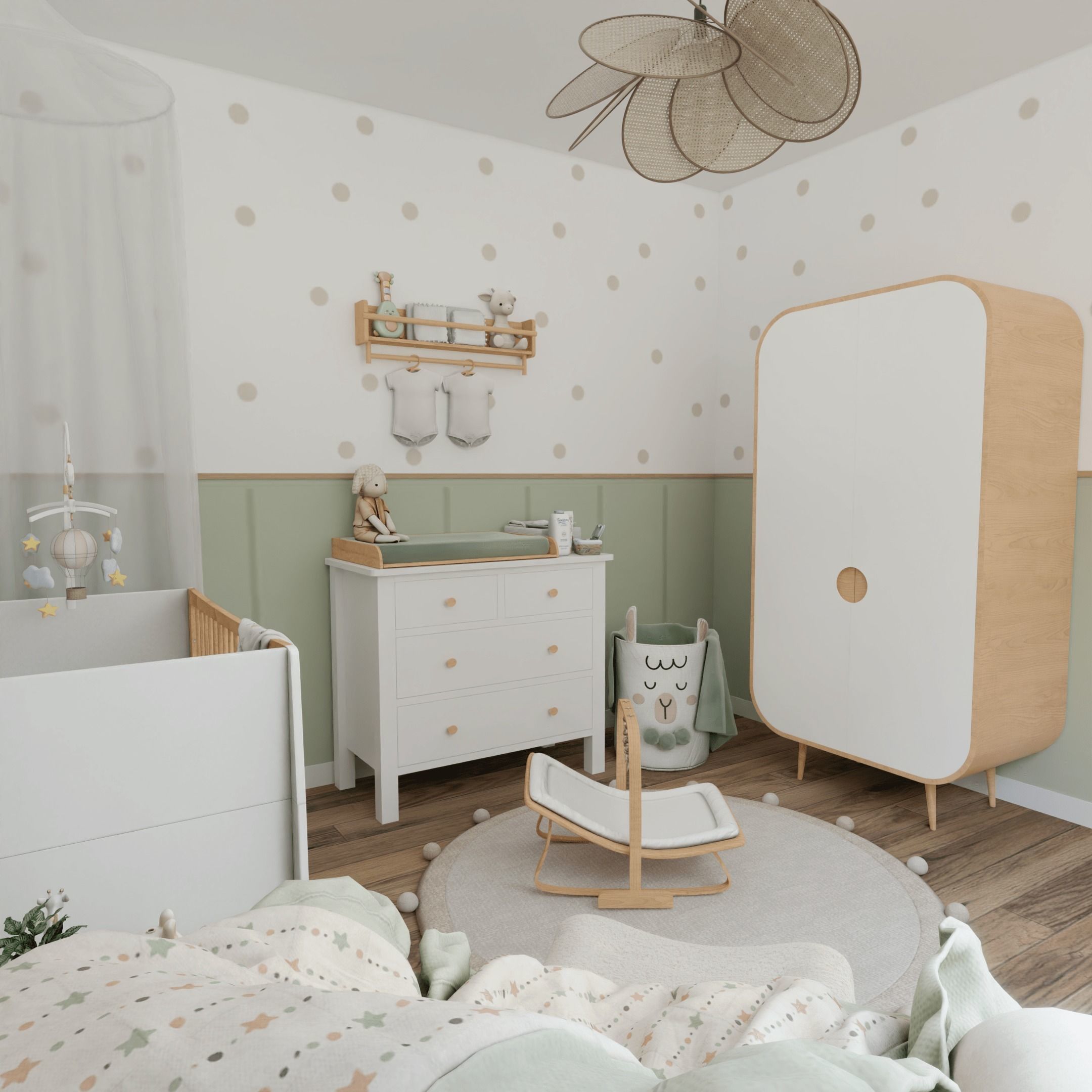 Baby Room 4 Blender Scene 3D model_4