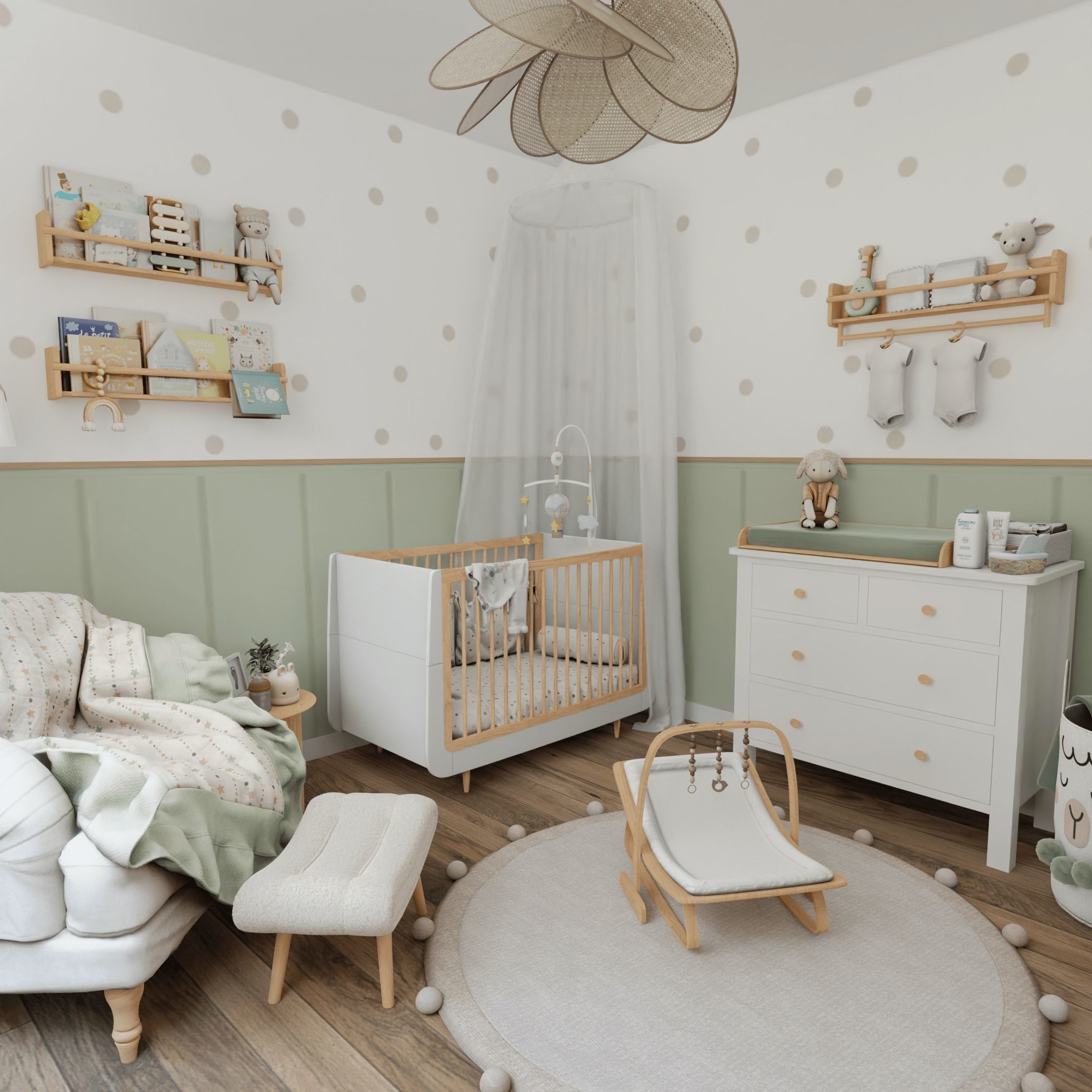 Baby Room 4 Blender Scene 3D model_1