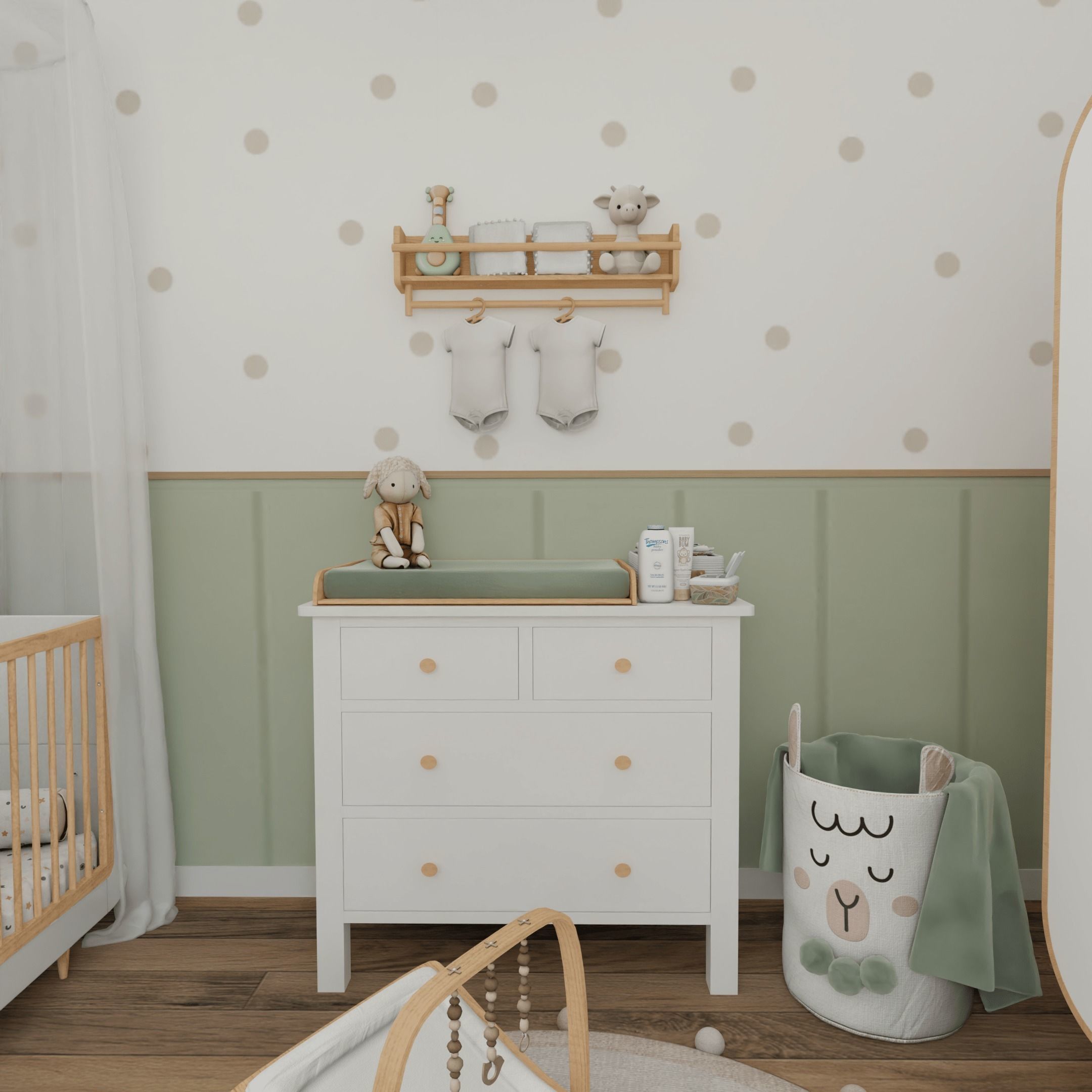 Baby Room 4 Blender Scene 3D model_5
