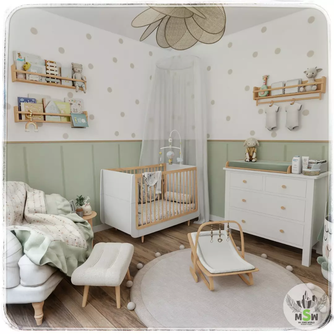 Baby Room 4 Blender Scene 3D model_0