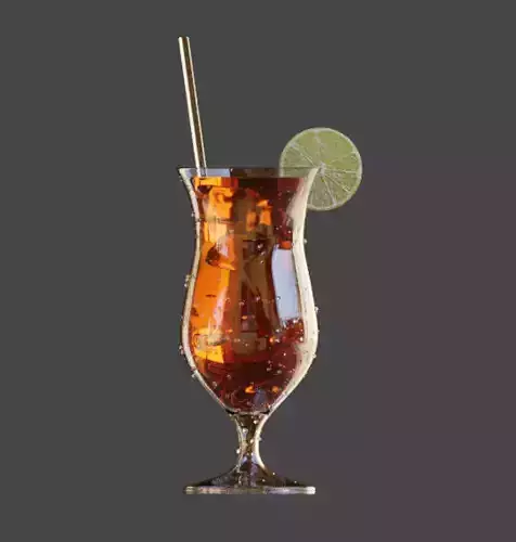 Glass Drink with Droplets Generator