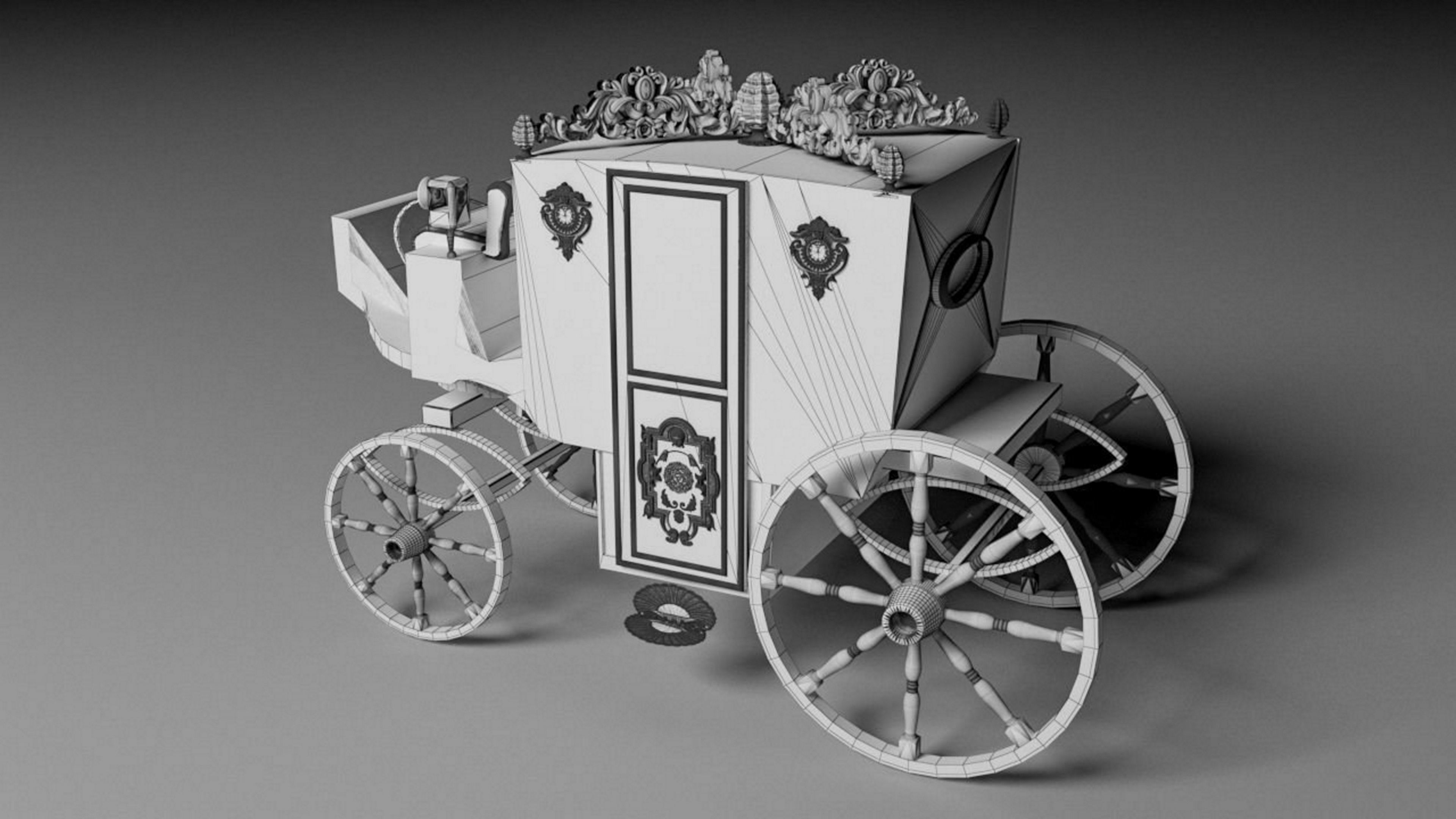 Horse Carriage of Count Dracula 4K 3D model_11