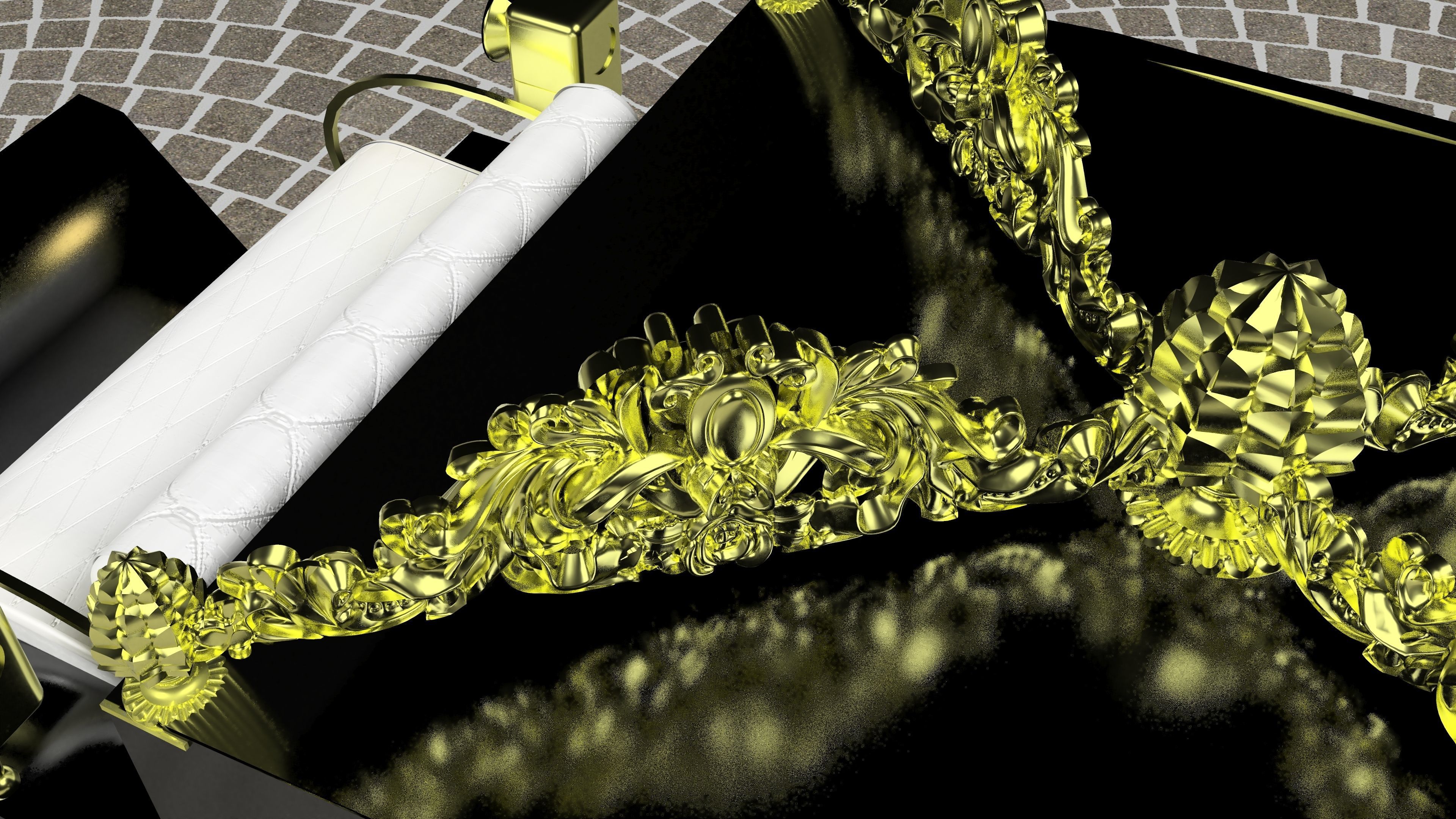 Horse Carriage of Count Dracula 4K 3D model_7