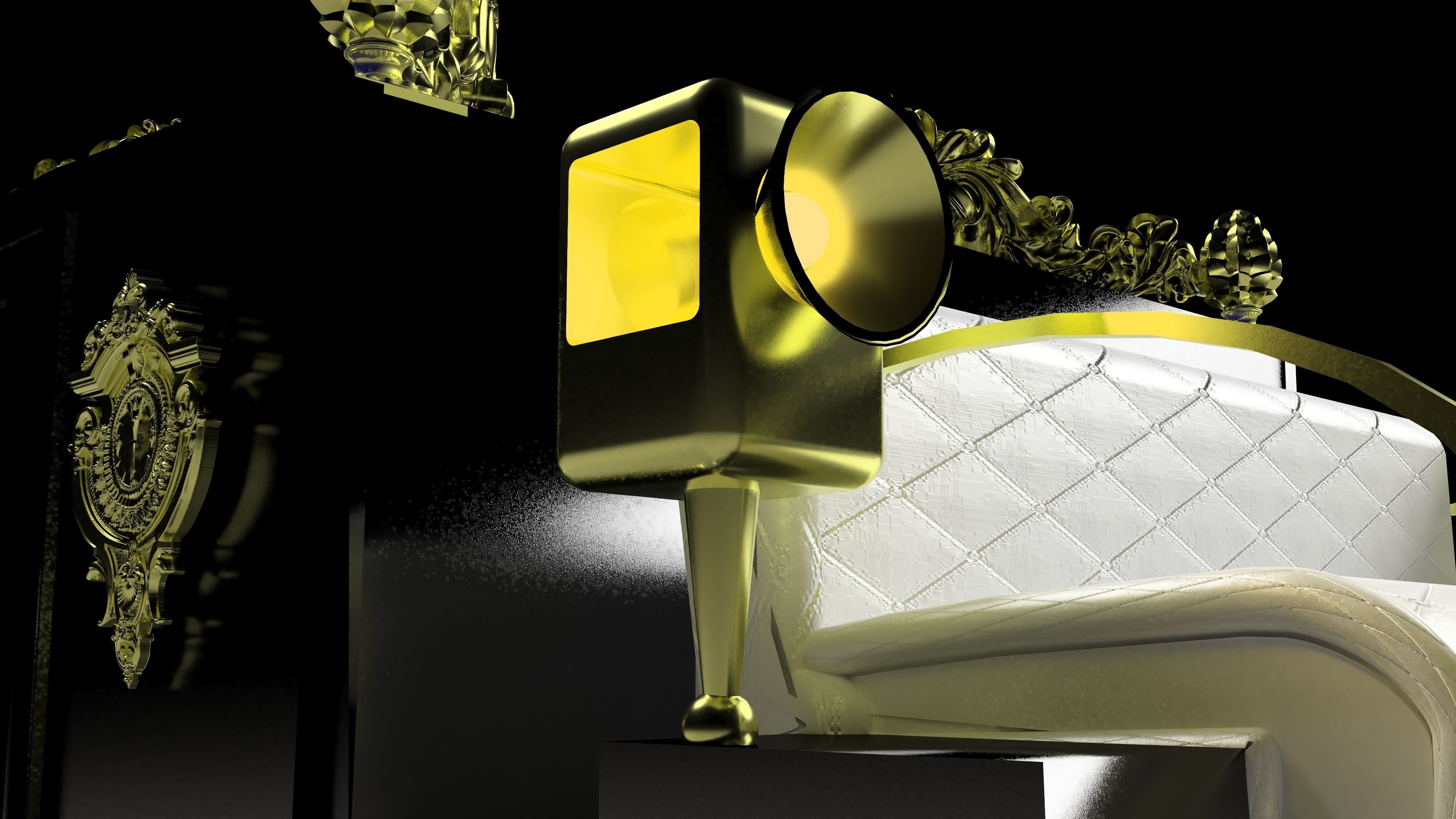 Horse Carriage of Count Dracula 4K 3D model_4