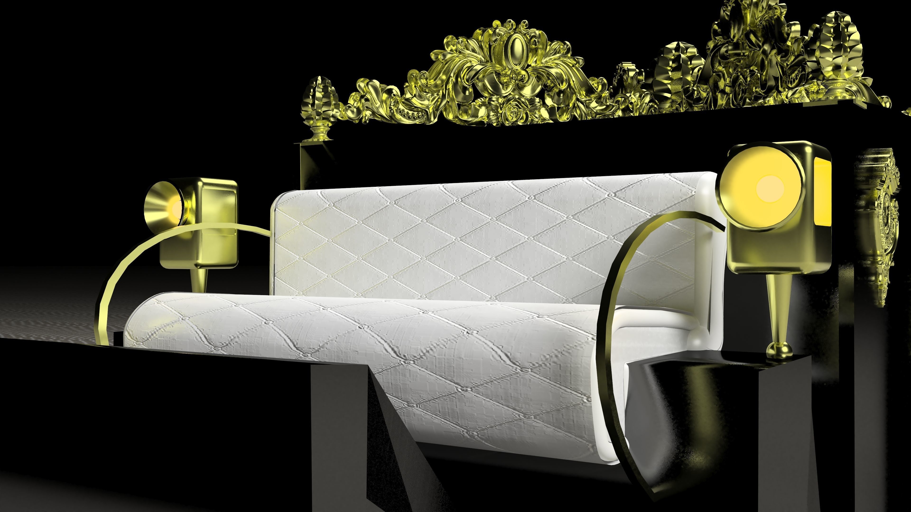 Horse Carriage of Count Dracula 4K 3D model_1