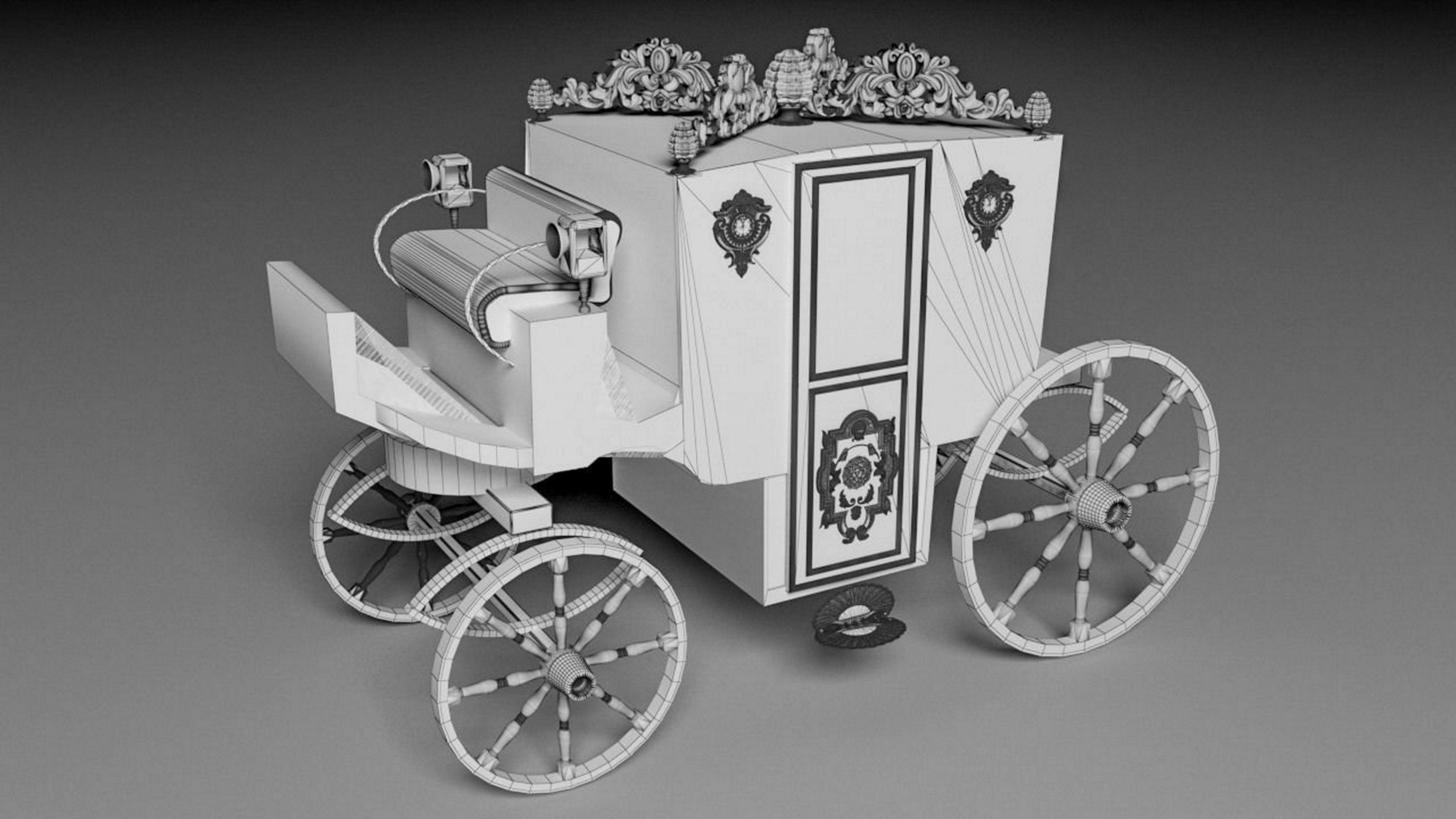 Horse Carriage of Count Dracula 4K 3D model_10