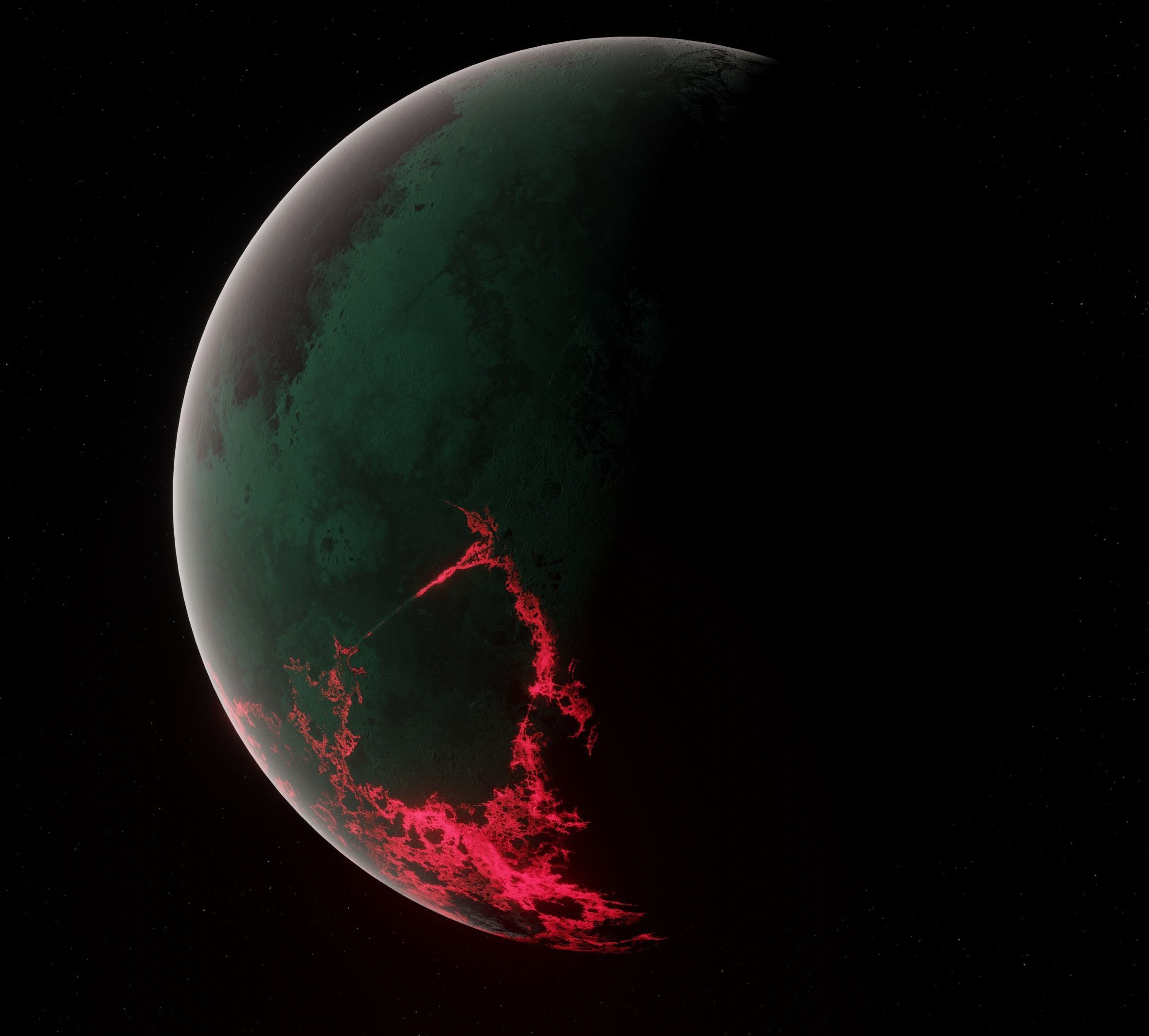 Planet Space Ready to game Low-poly 3D model_1