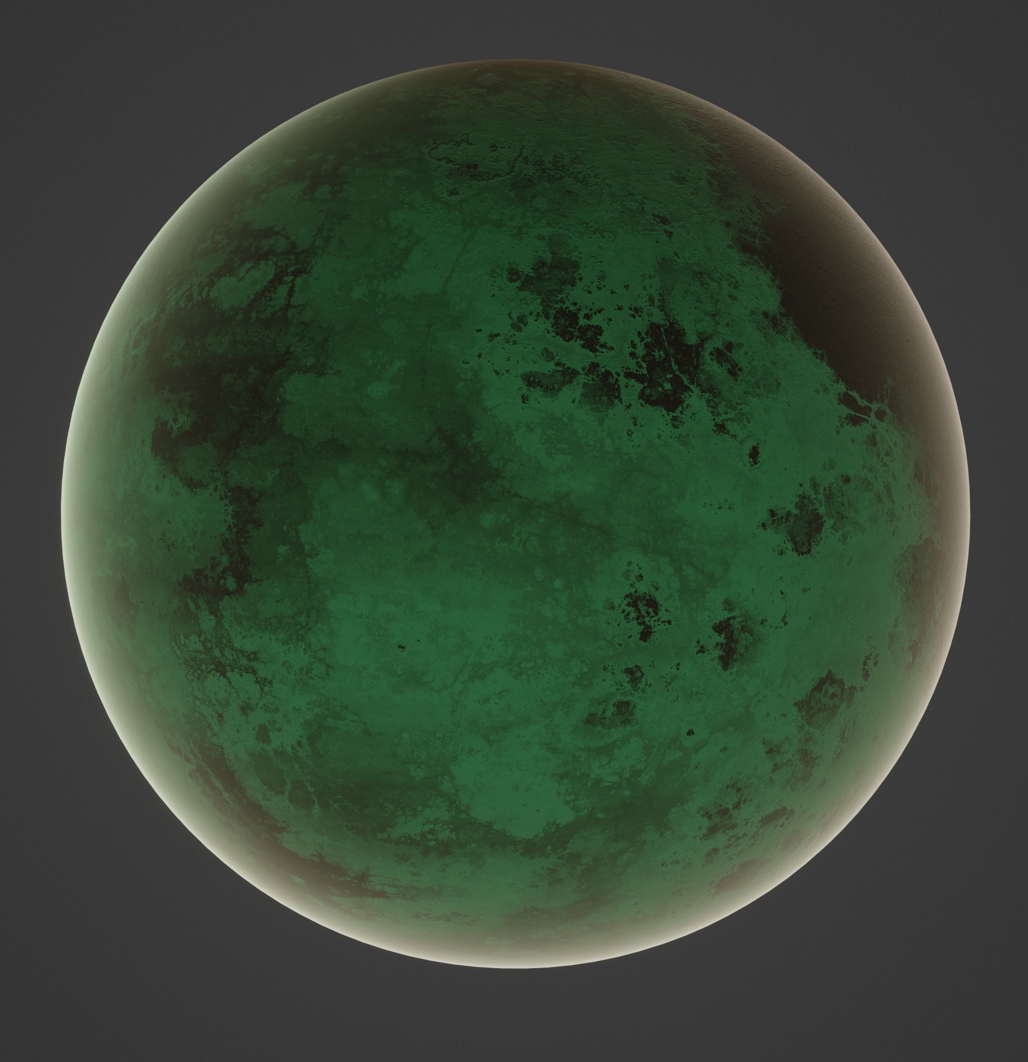 Planet Space Ready to game Low-poly 3D model_11