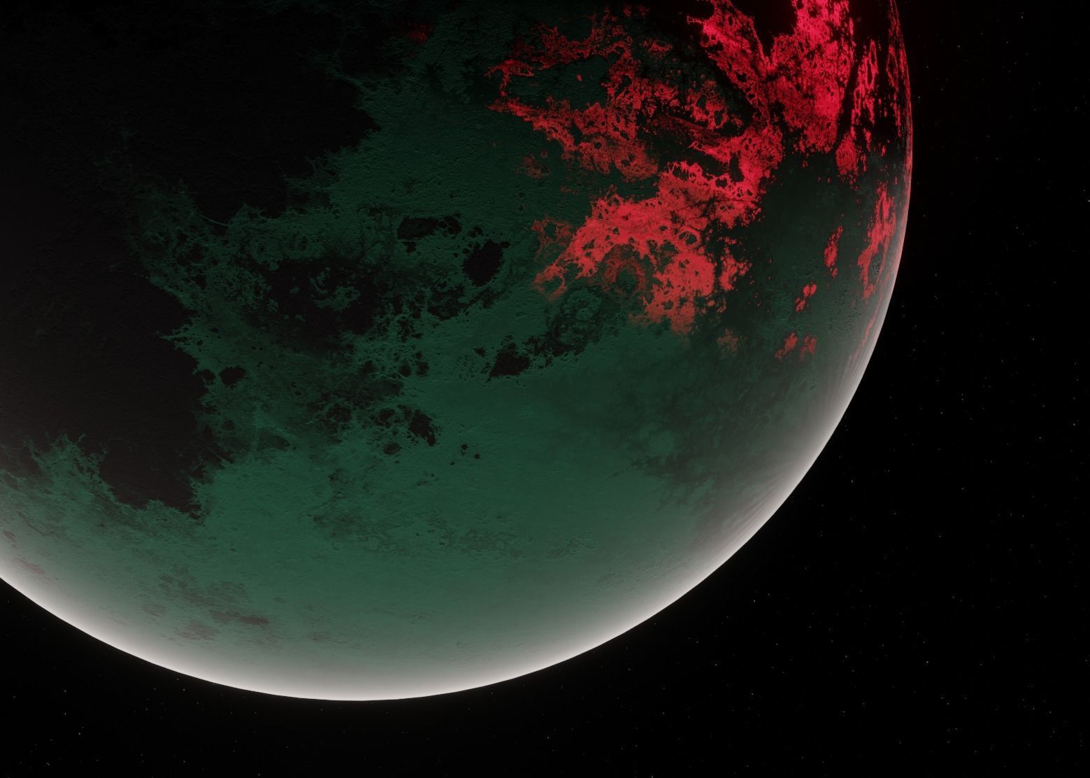 Planet Space Ready to game Low-poly 3D model_9