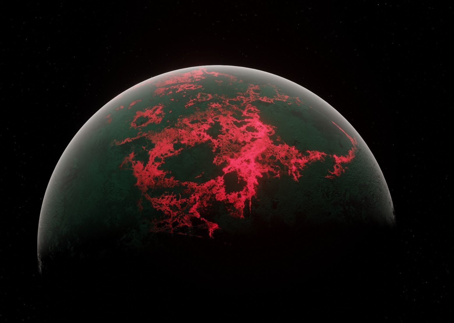 Planet Space Ready to game Low-poly 3D model_2