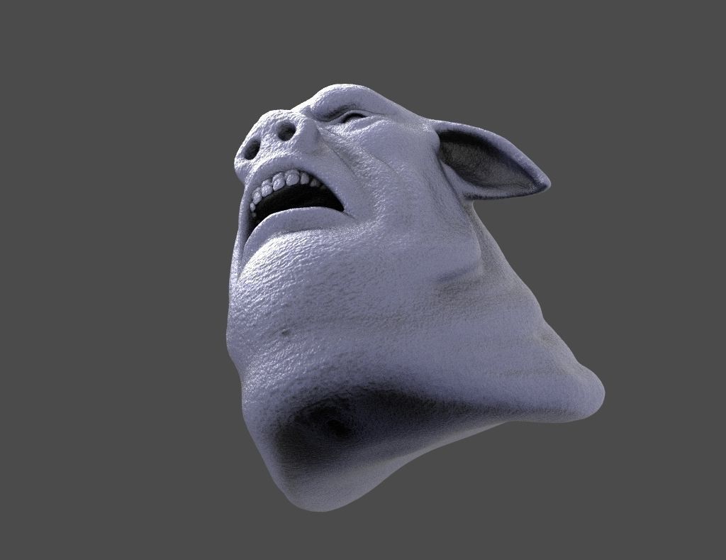 HEAD-Pig11  high poly sculpt 3D model  3D model_4