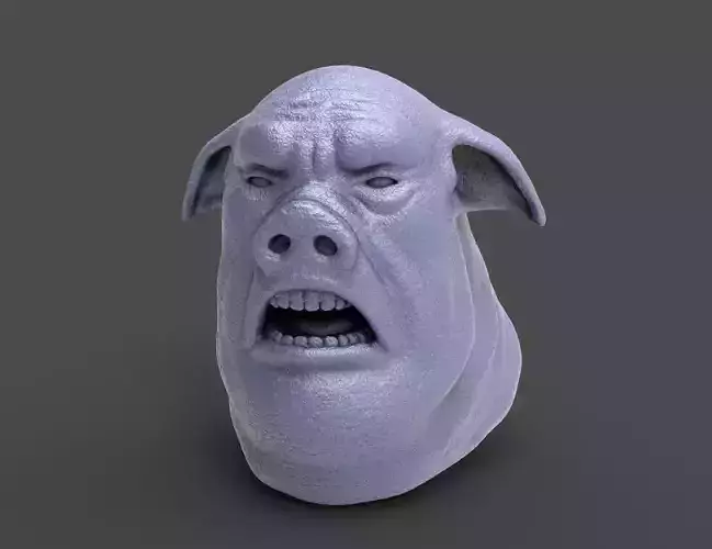 HEAD-Pig11  high poly sculpt 3D model 