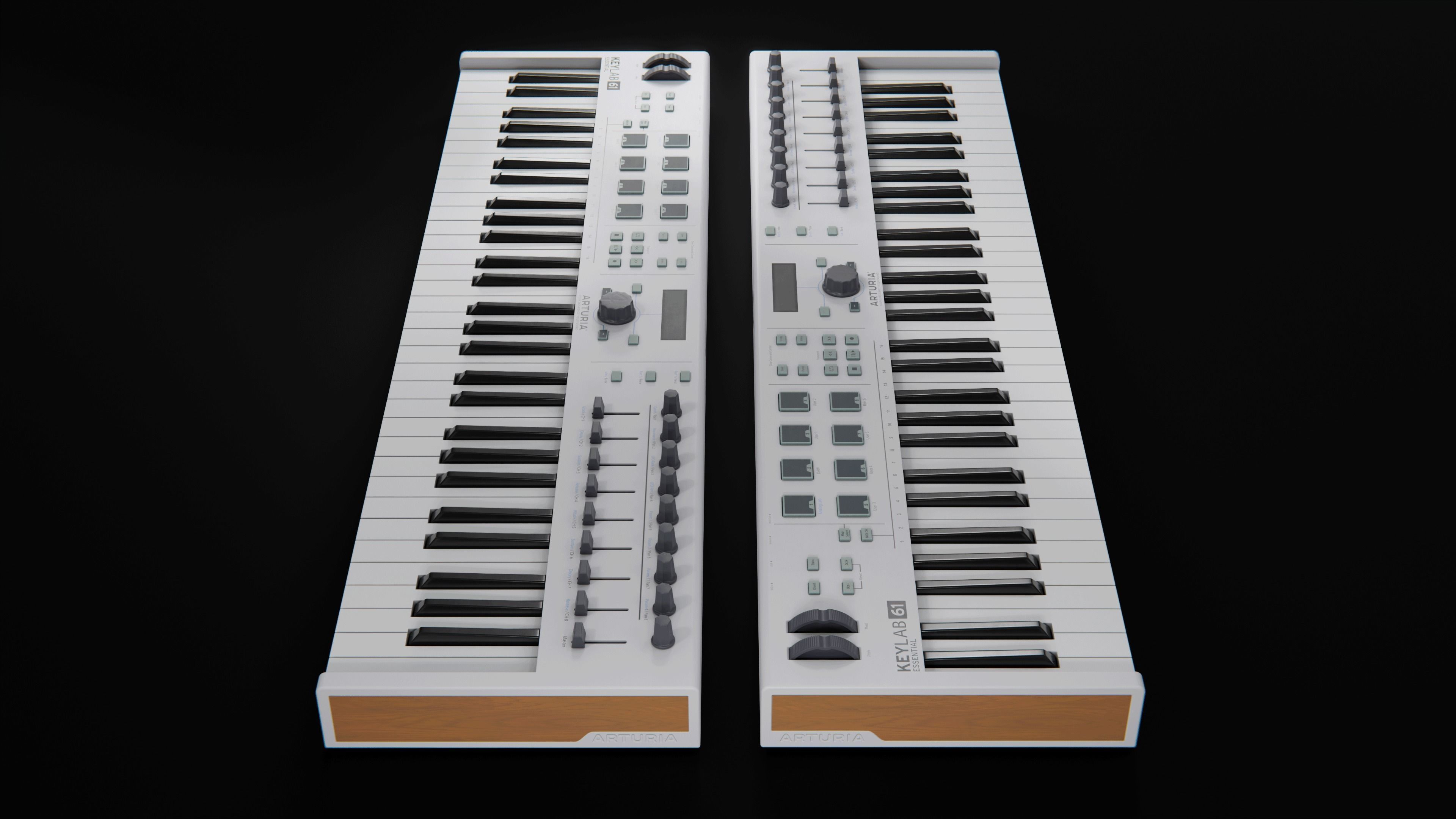 Piano Keylab 61 Essential - Arturia 3D Model 3D model_5