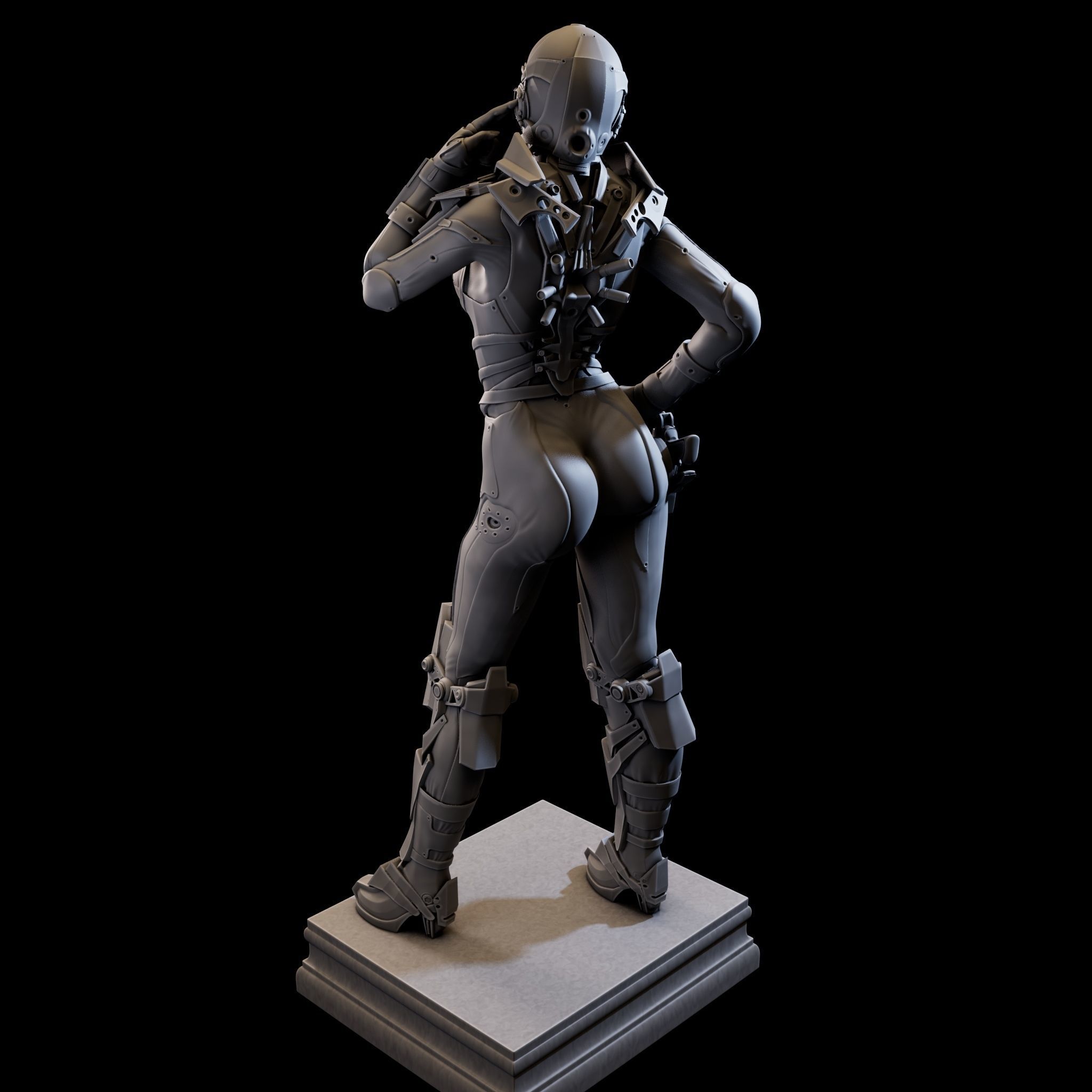 CosmoGirl for 3d Print 3D print model_12