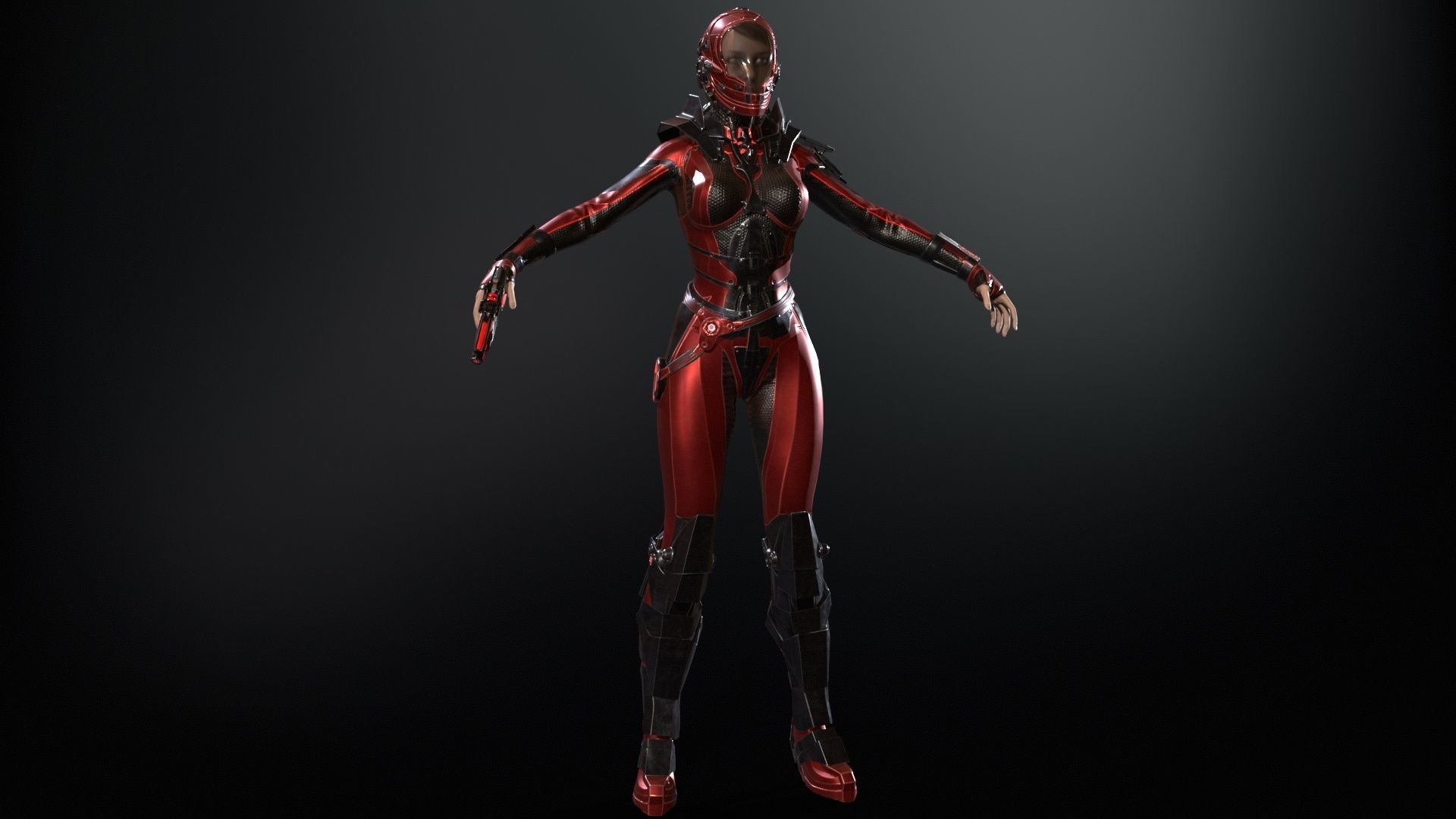 CosmoGirl for 3d Print 3D print model_28