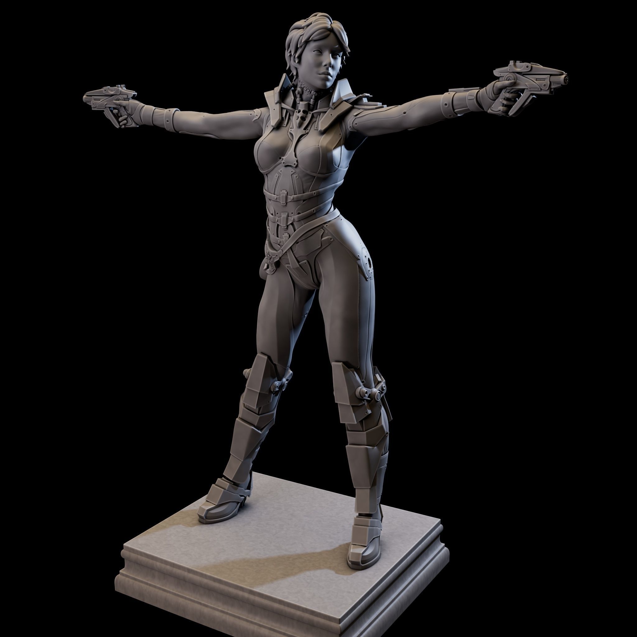 CosmoGirl for 3d Print 3D print model_4