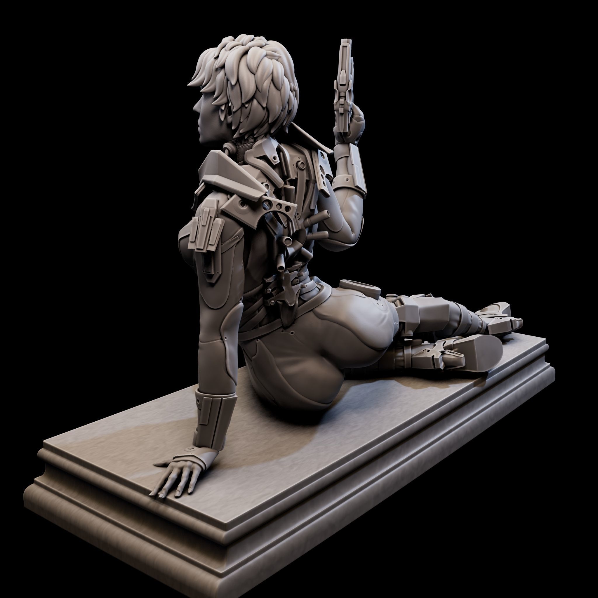 CosmoGirl for 3d Print 3D print model_11