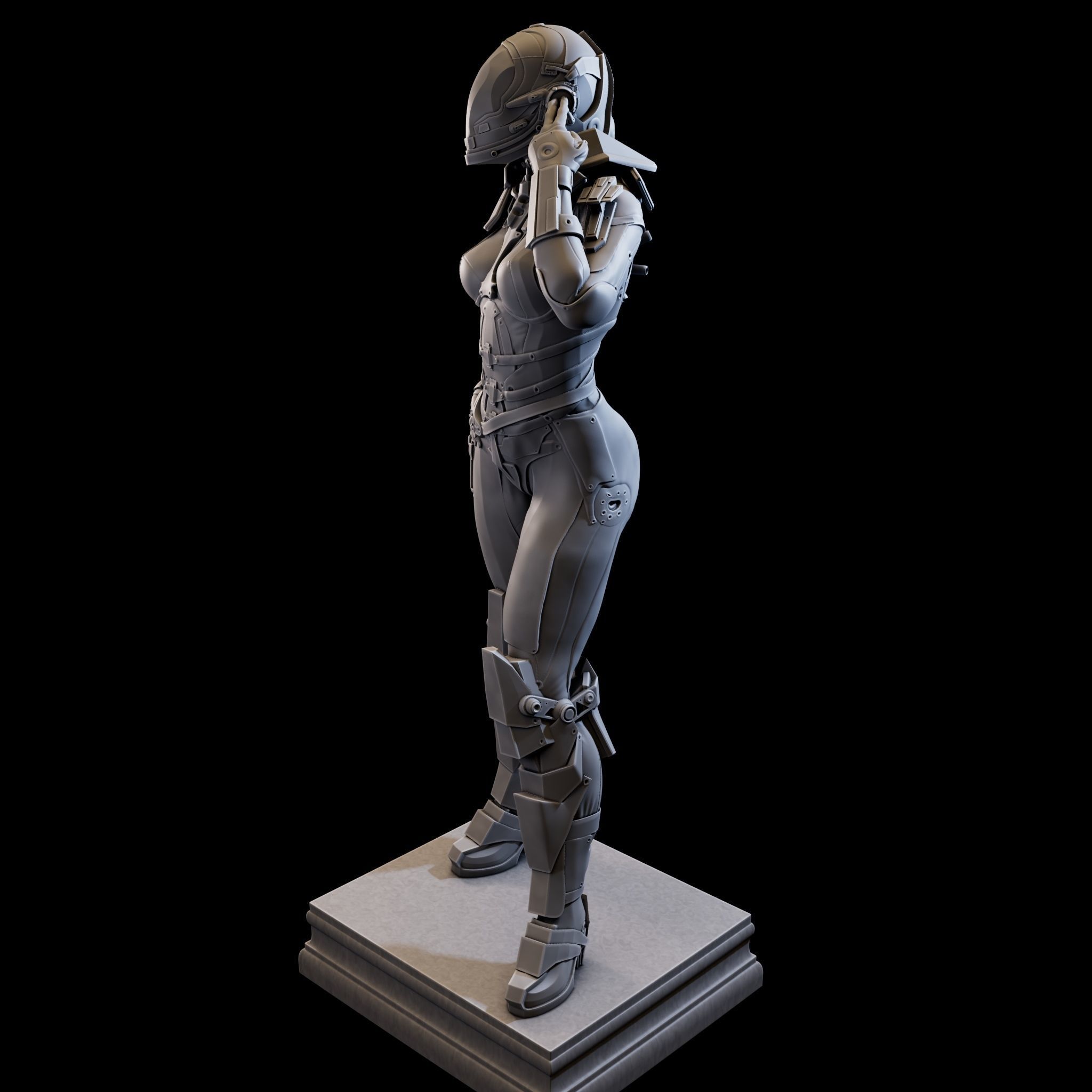 CosmoGirl for 3d Print 3D print model_6