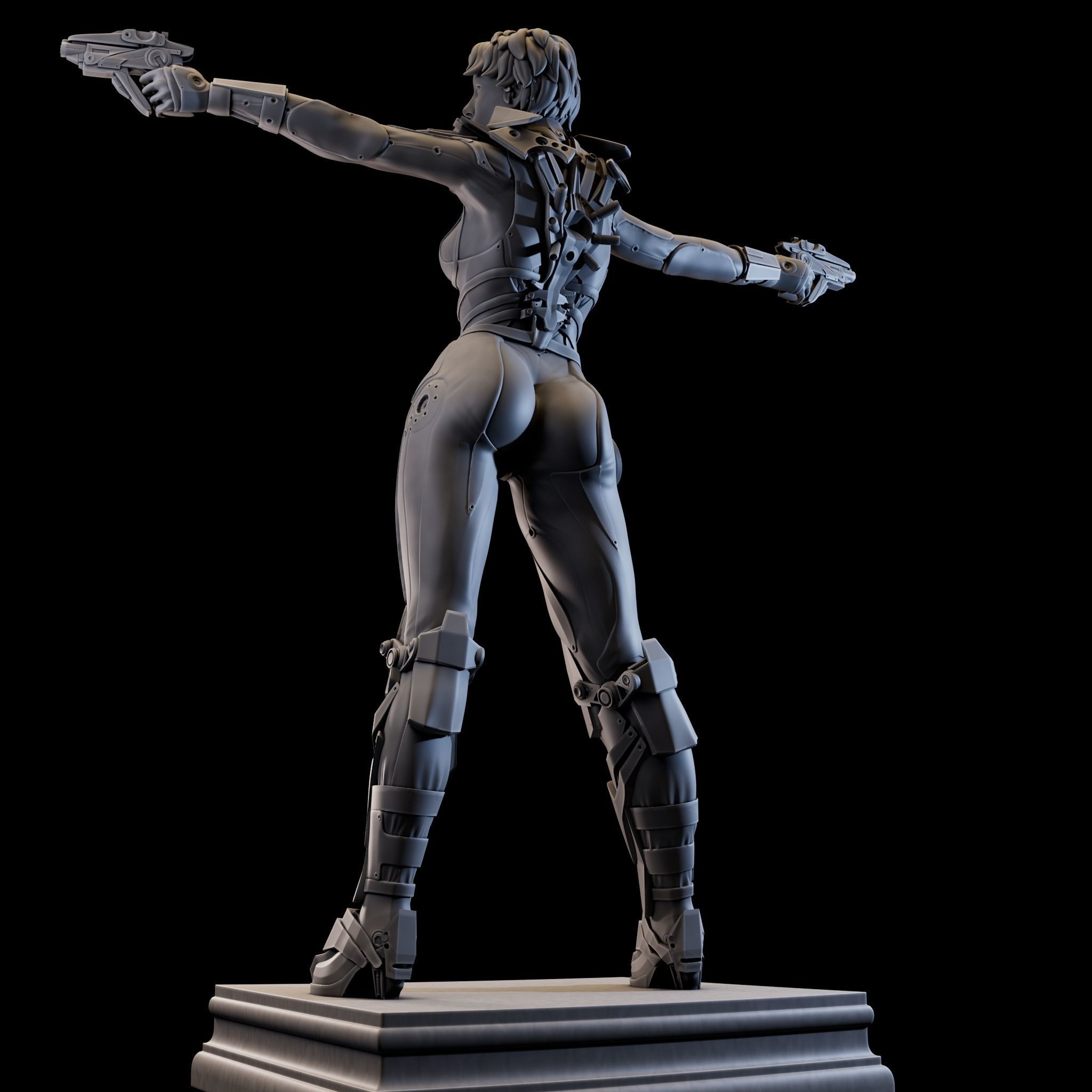 CosmoGirl for 3d Print 3D print model_25