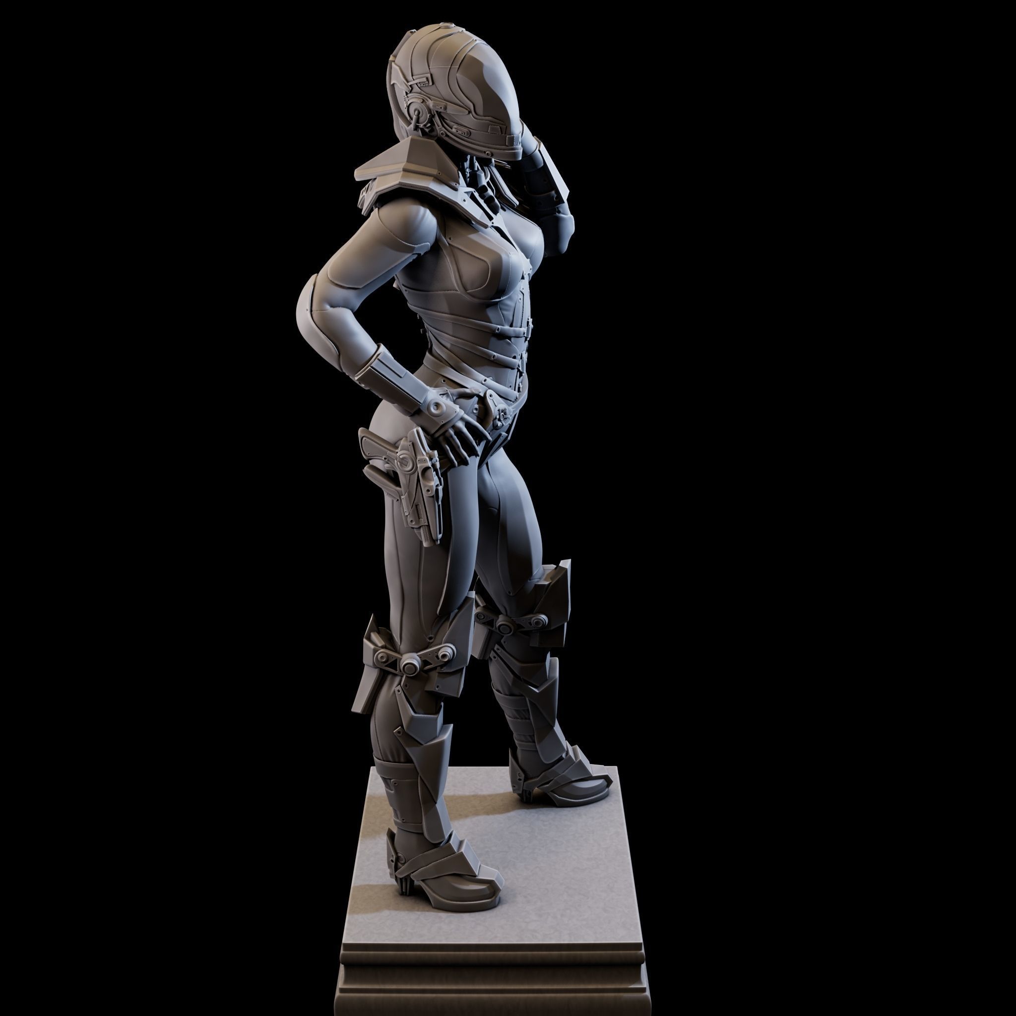 CosmoGirl for 3d Print 3D print model_21