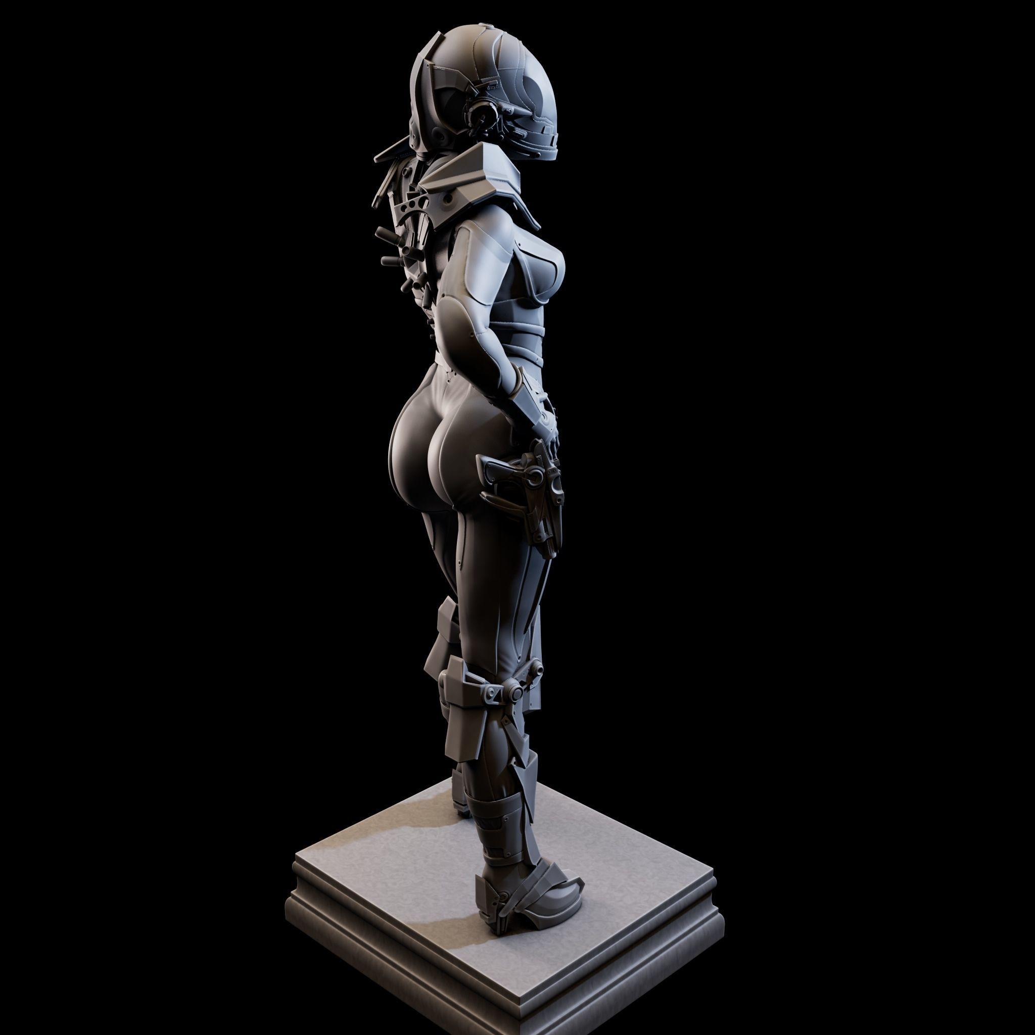 CosmoGirl for 3d Print 3D print model_18