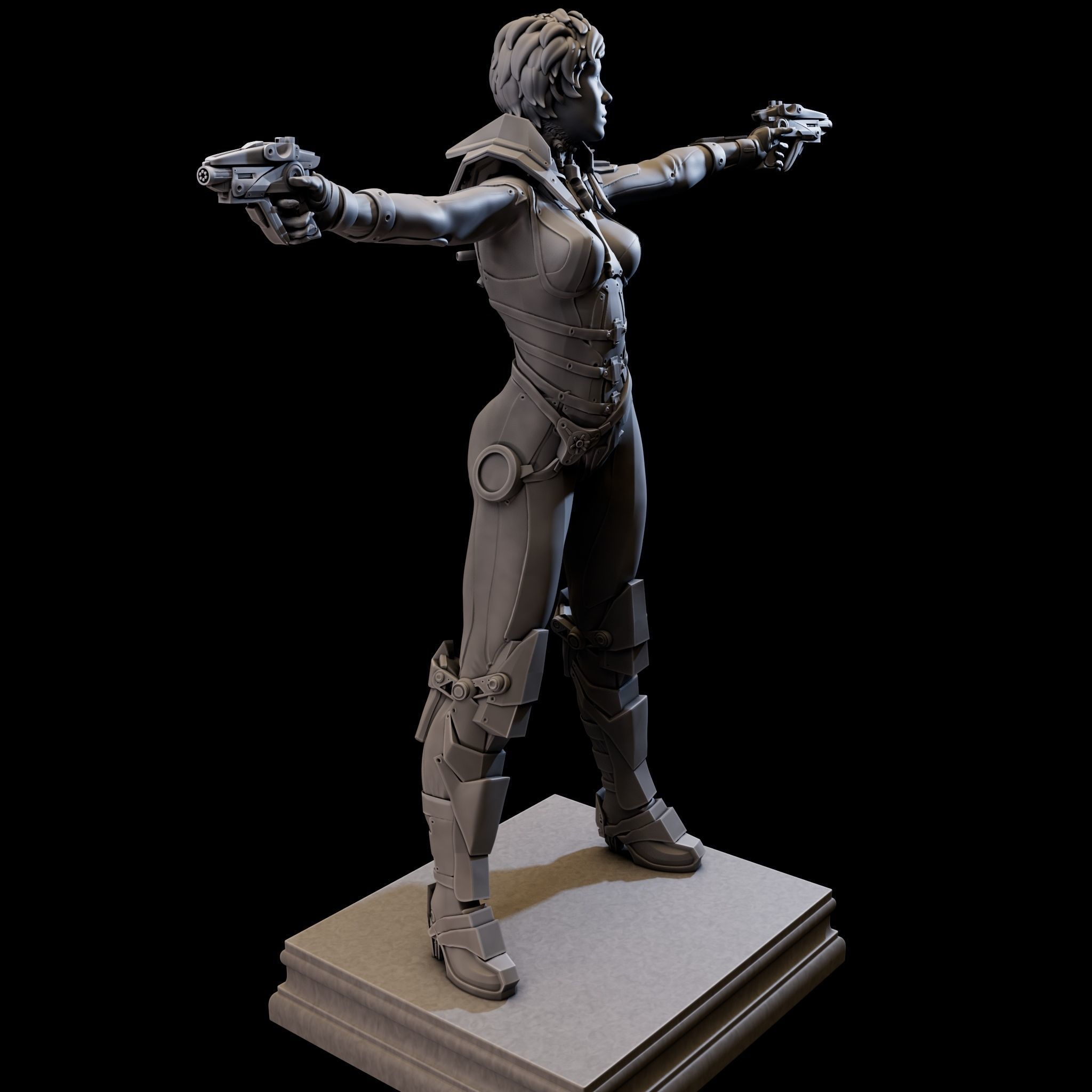 CosmoGirl for 3d Print 3D print model_19