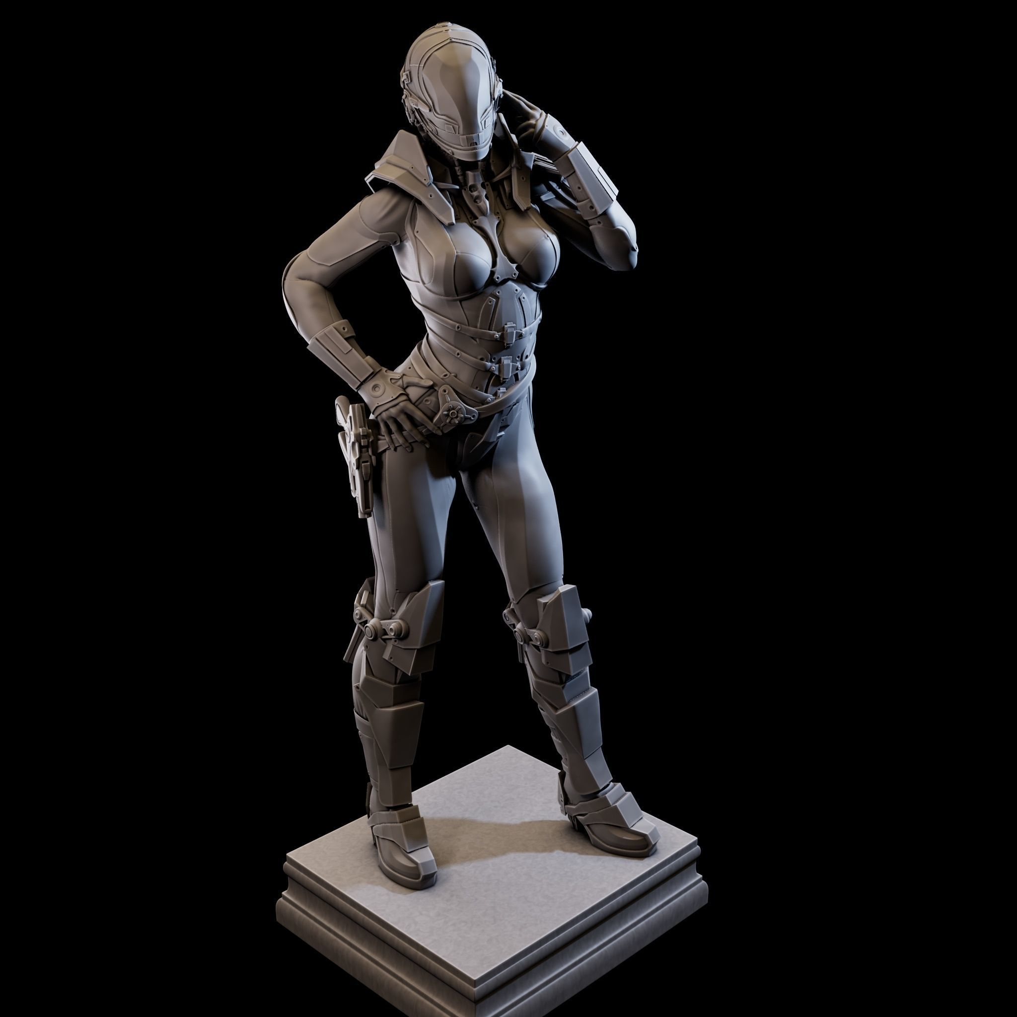 CosmoGirl for 3d Print 3D print model_24