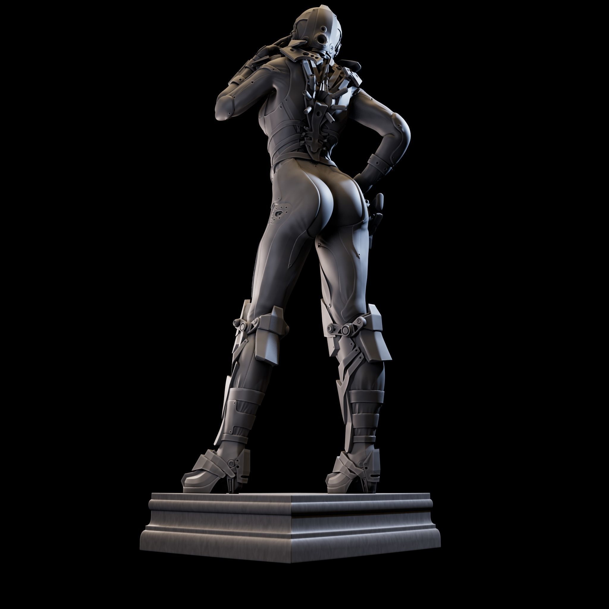 CosmoGirl for 3d Print 3D print model_26