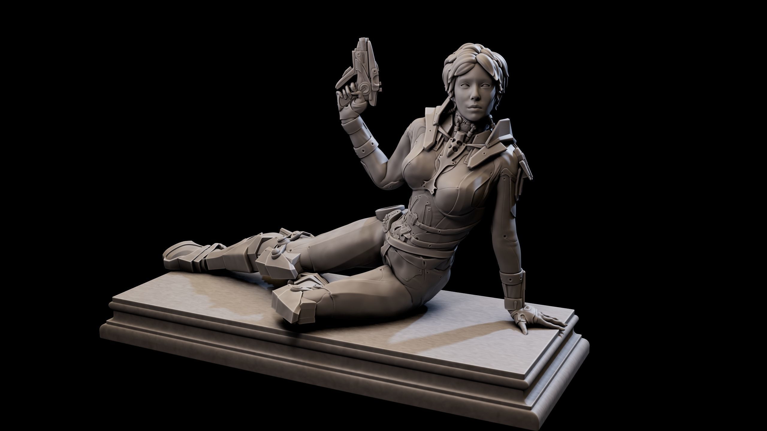 CosmoGirl for 3d Print 3D print model_5