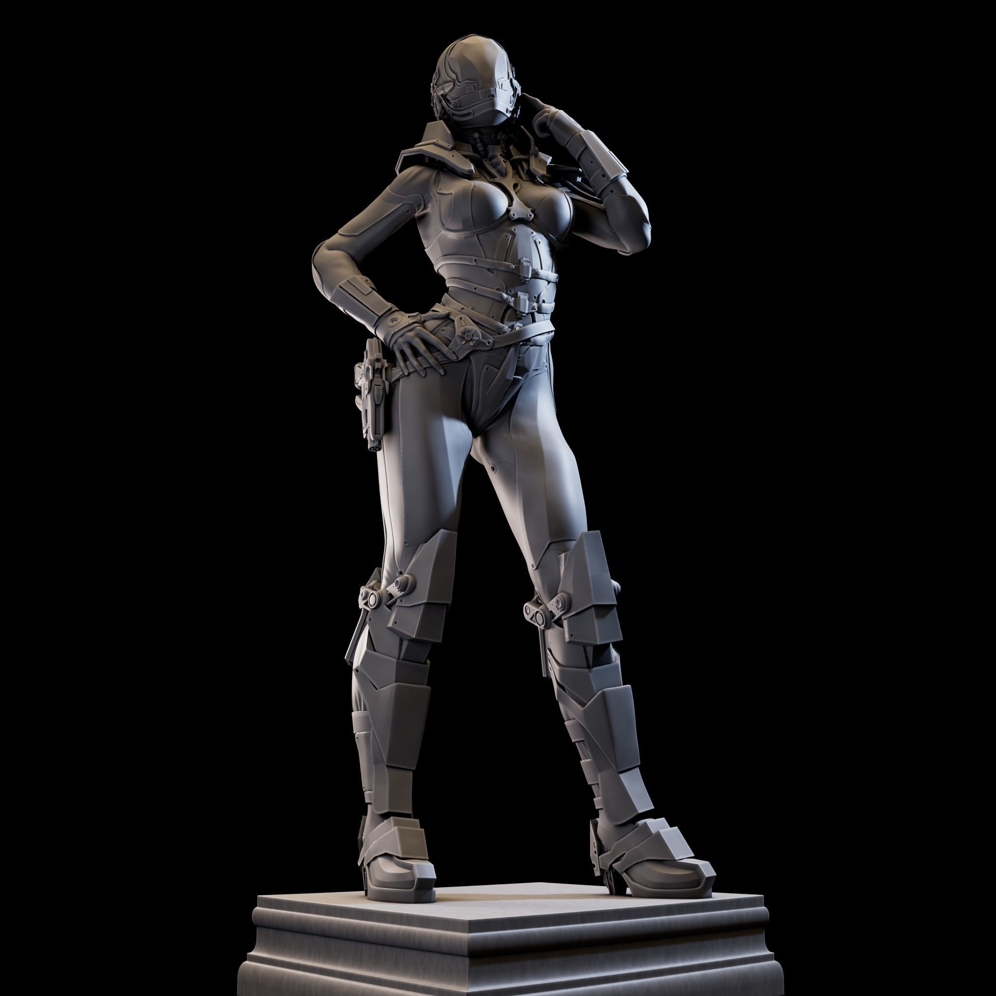 CosmoGirl for 3d Print 3D print model_27