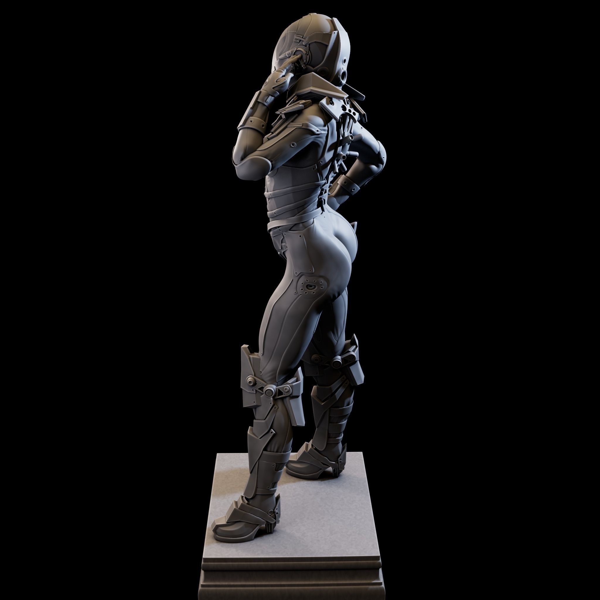 CosmoGirl for 3d Print 3D print model_9
