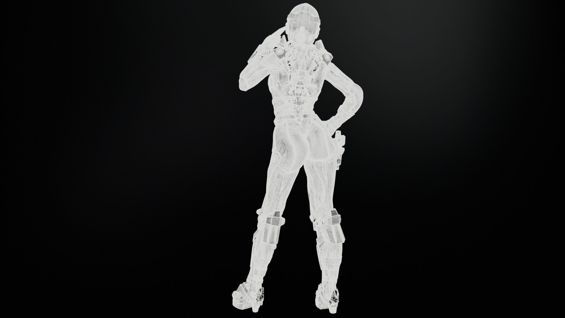 CosmoGirl for 3d Print 3D print model_29