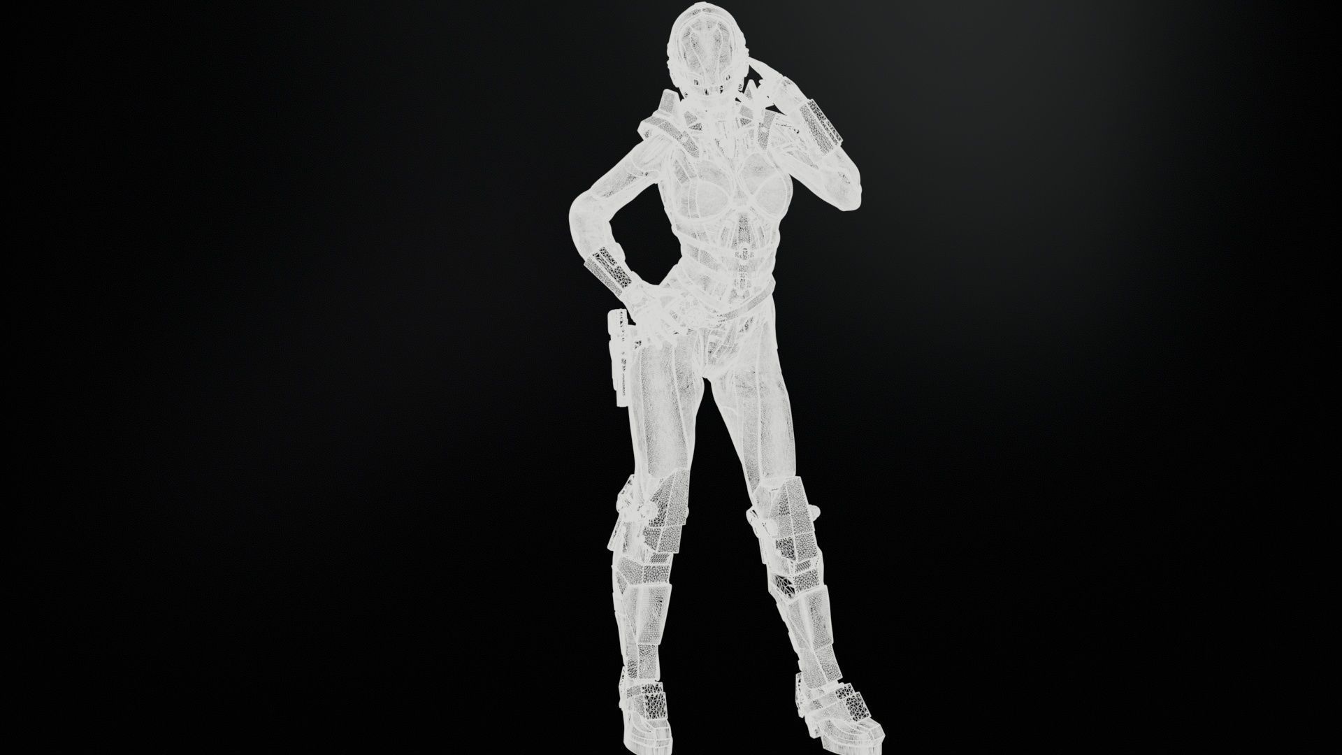 CosmoGirl for 3d Print 3D print model_30