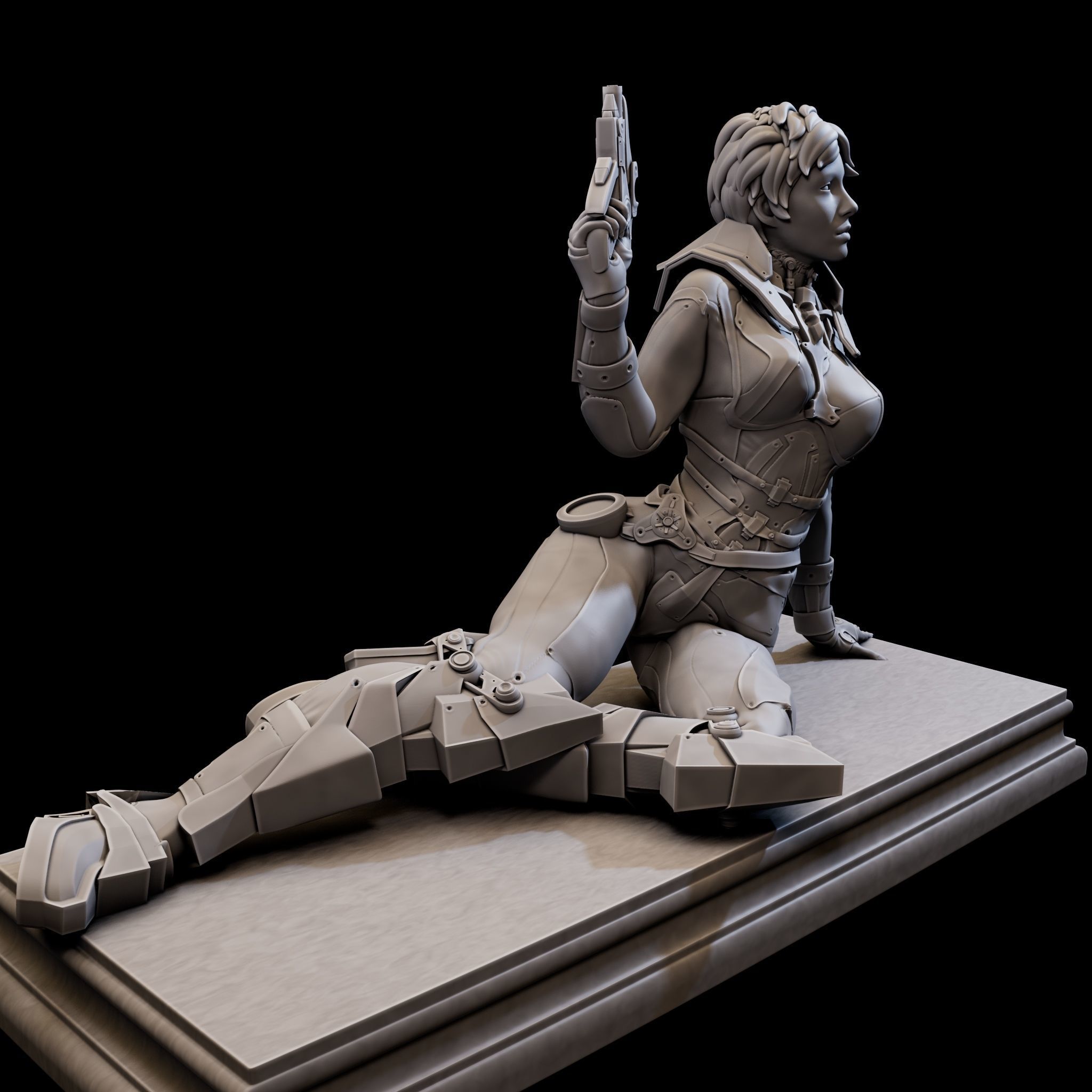 CosmoGirl for 3d Print 3D print model_20