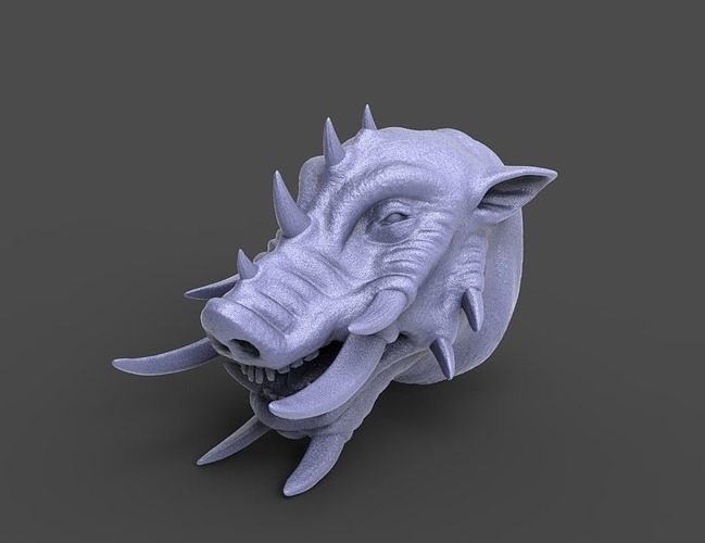 HEAD-Pig12 high poly sculpt 3D model  3D model