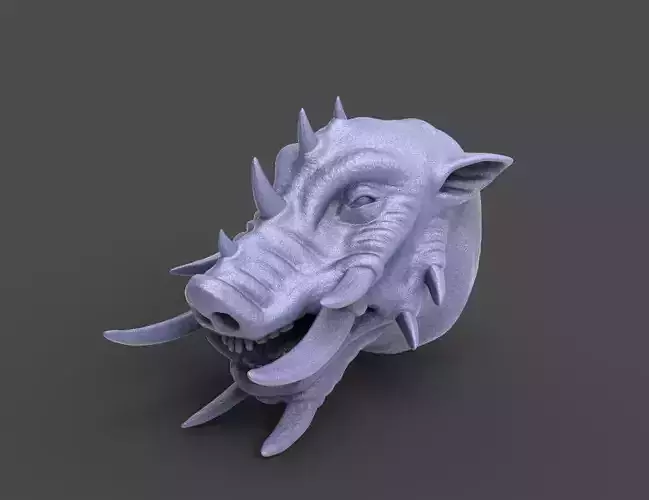 HEAD-Pig12 high poly sculpt 3D model 