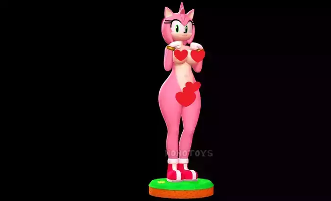 Futa Amy Rose NSFW 3D print model